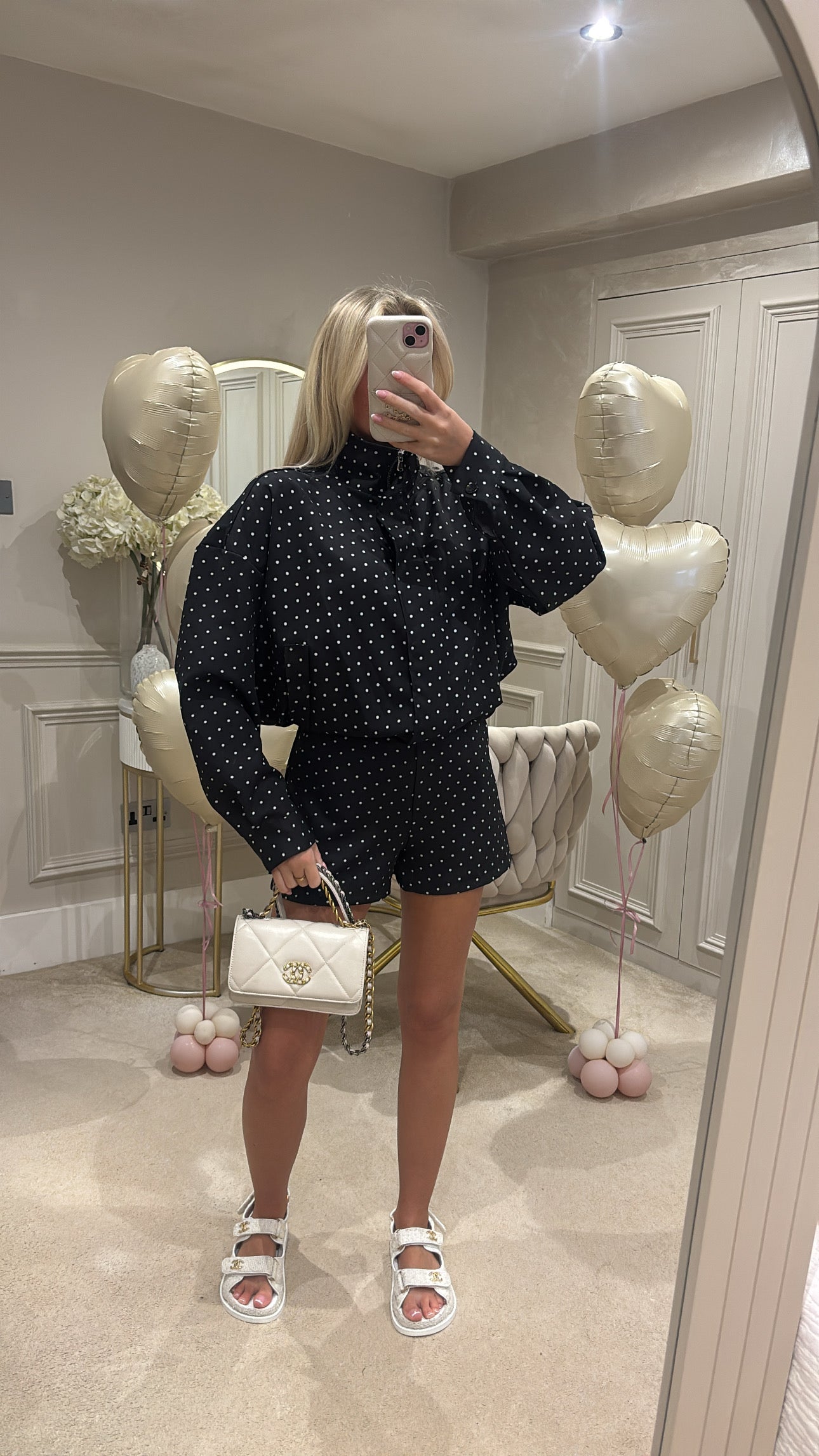 Polkadot jacket short set PRE ORDER