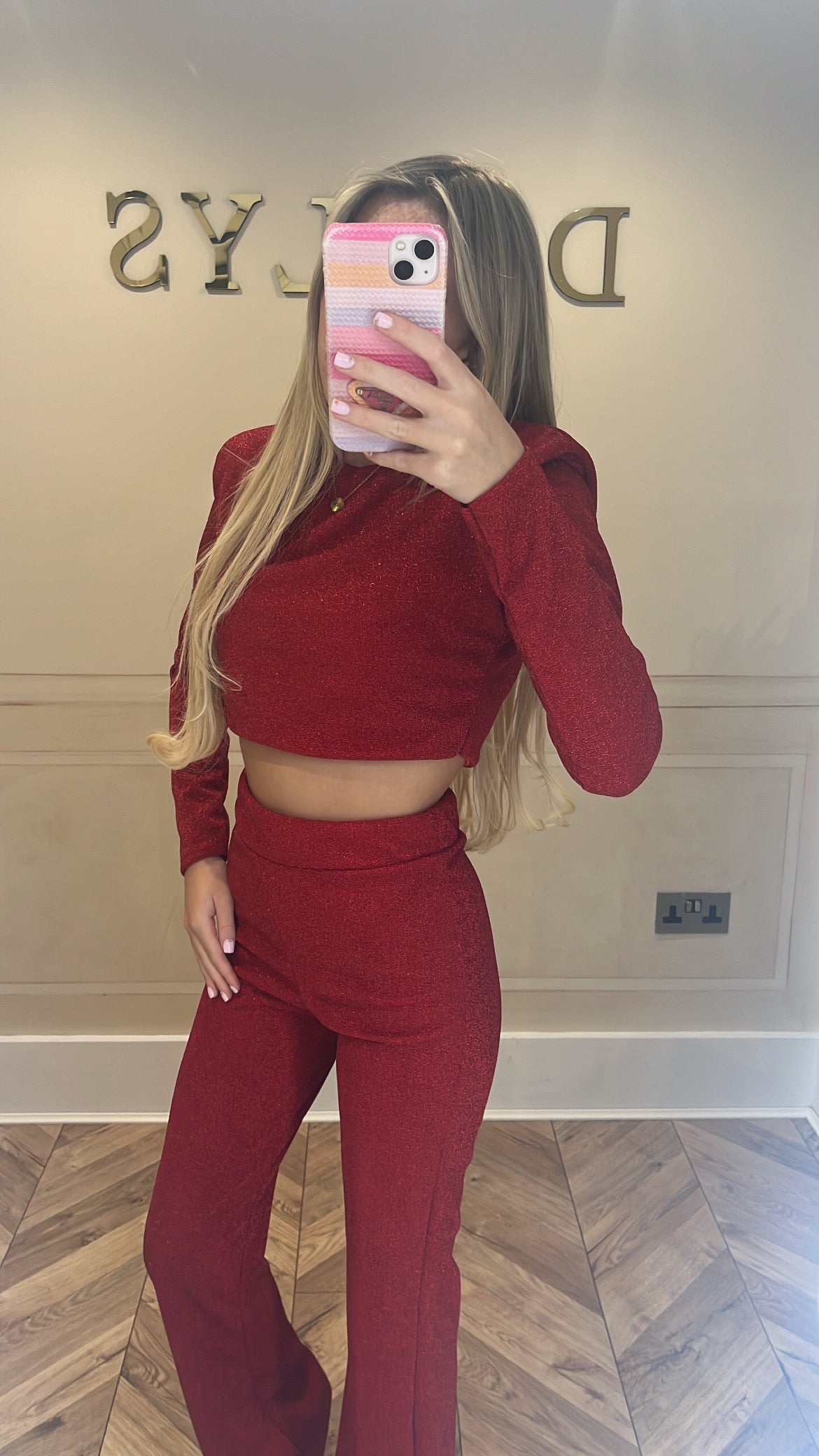 Glitter trouser set