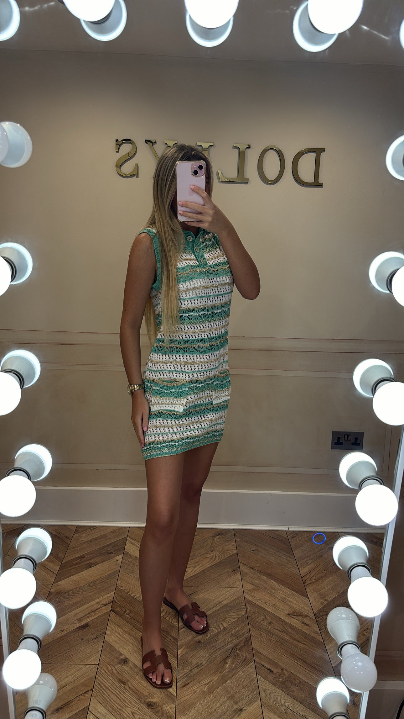 Crochet glitter dress 
