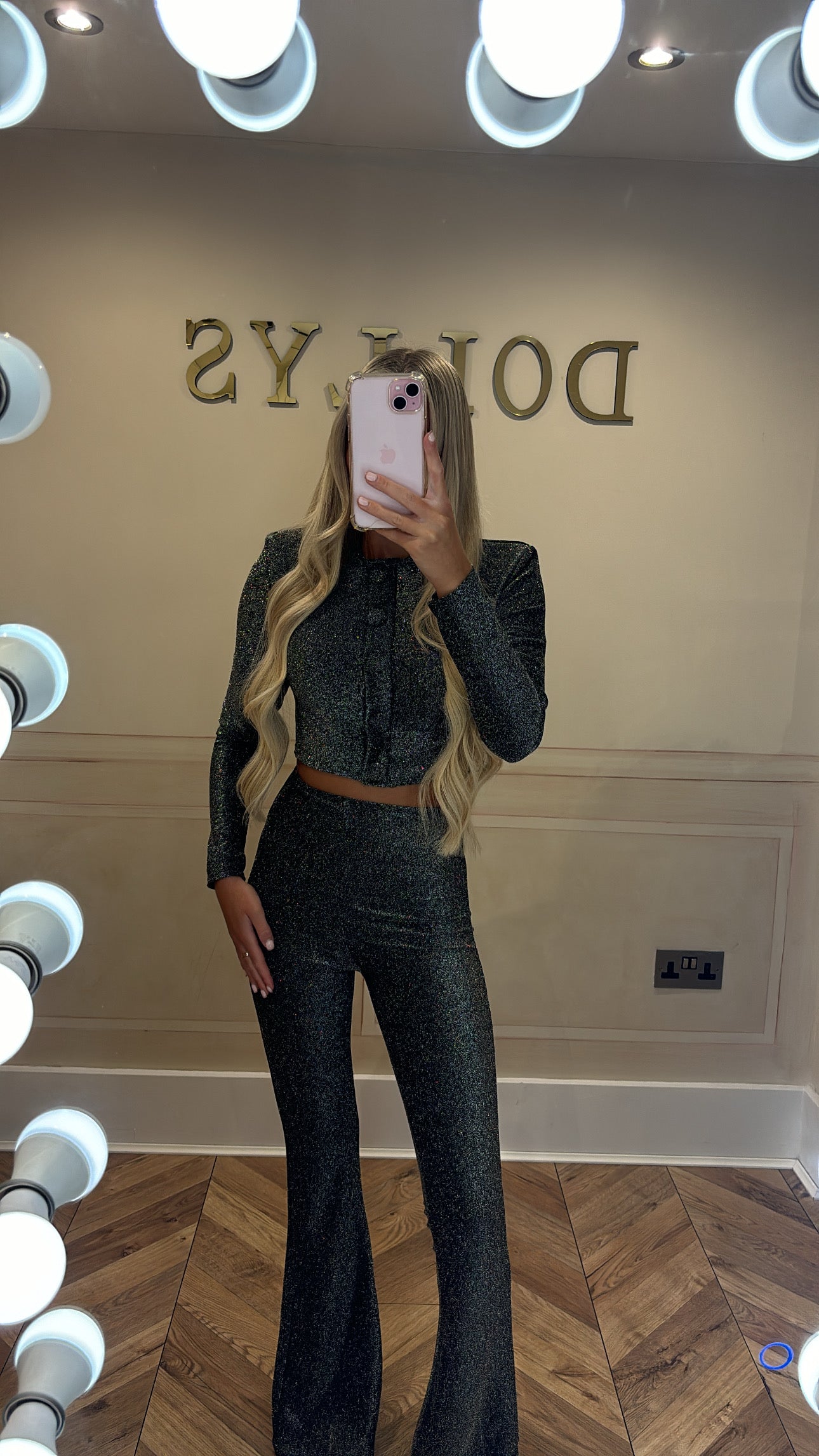 Glitter trouser set