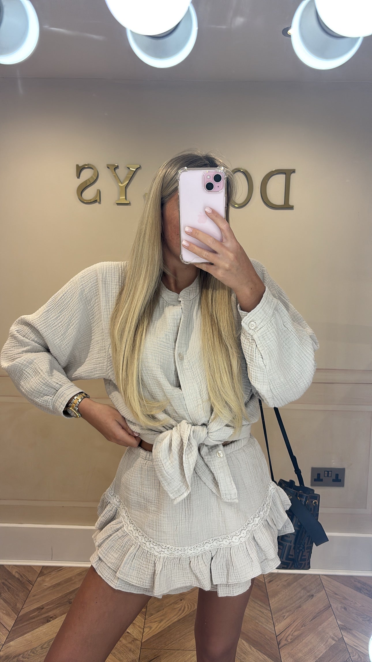 Cheesecloth short co-ord