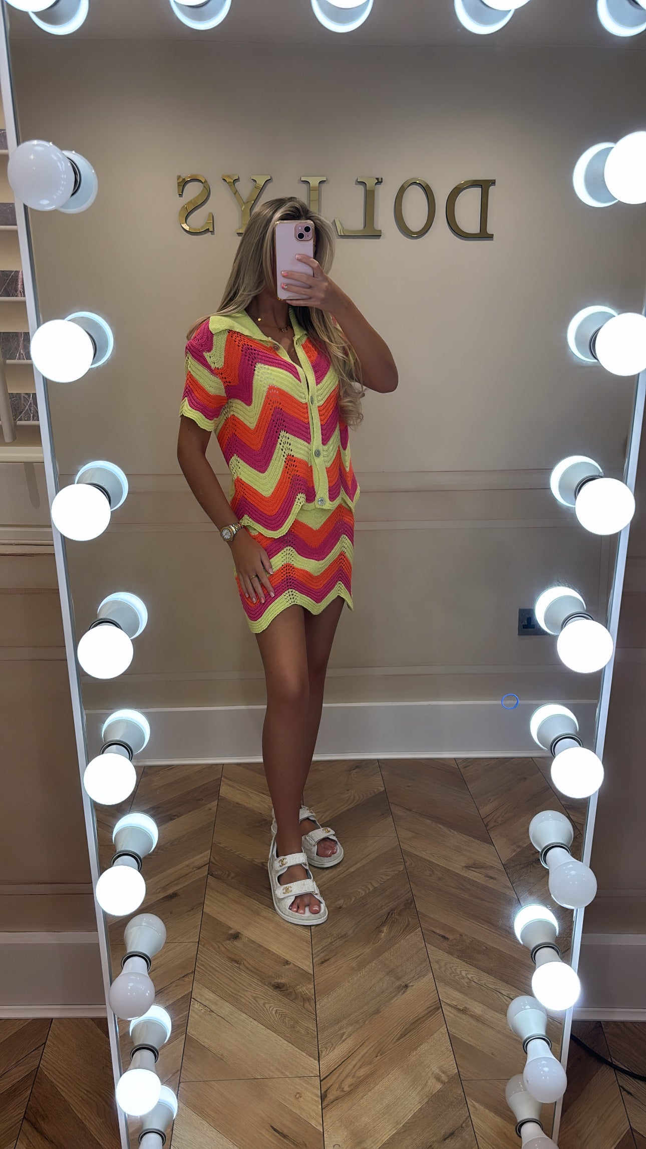Zig zag cardigan co-ord