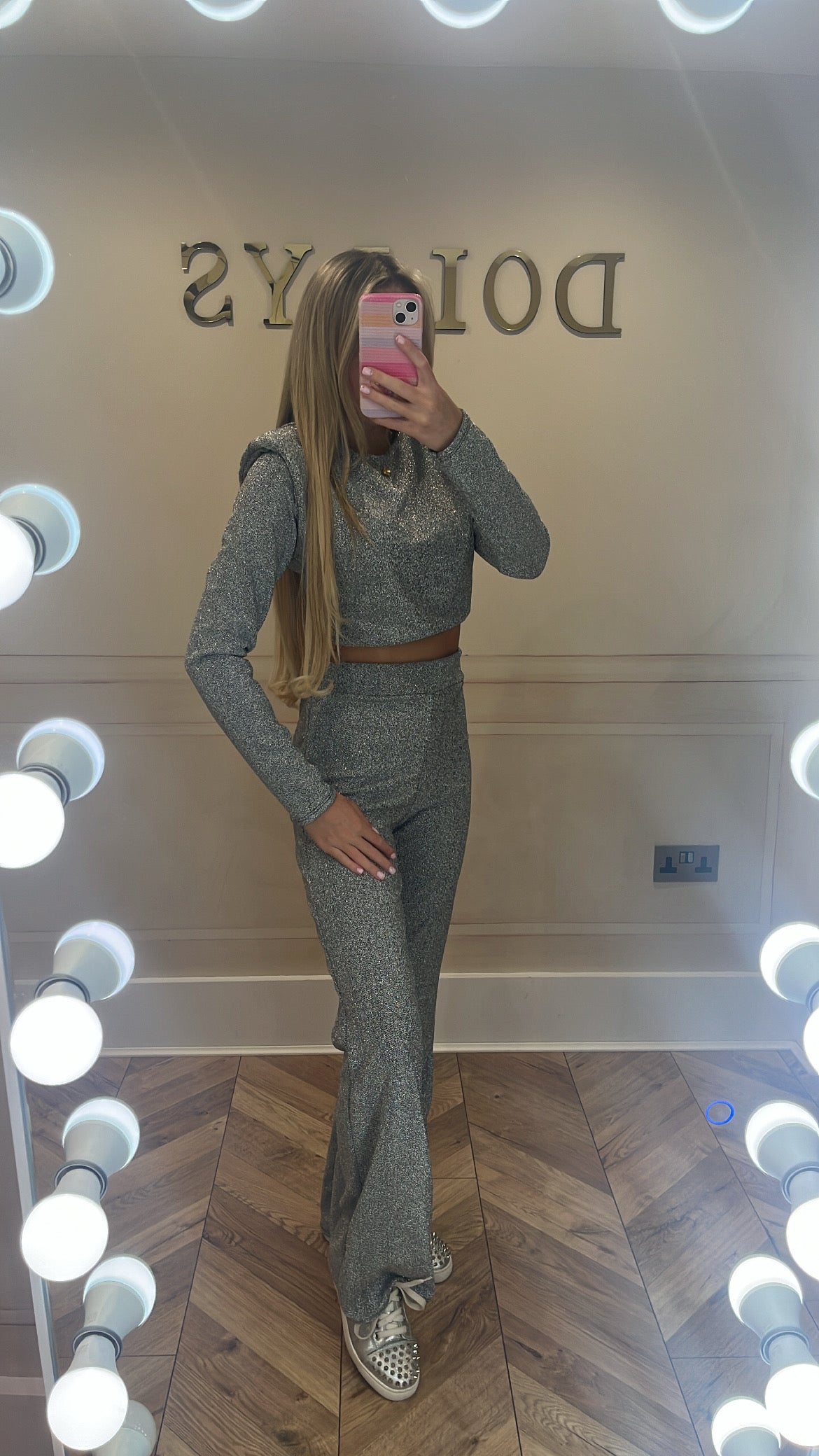 Glitter trouser set