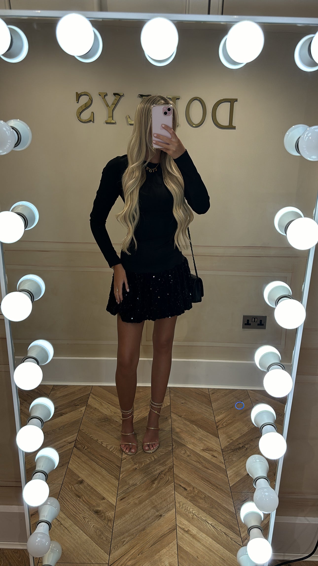 Sequin puffball dress