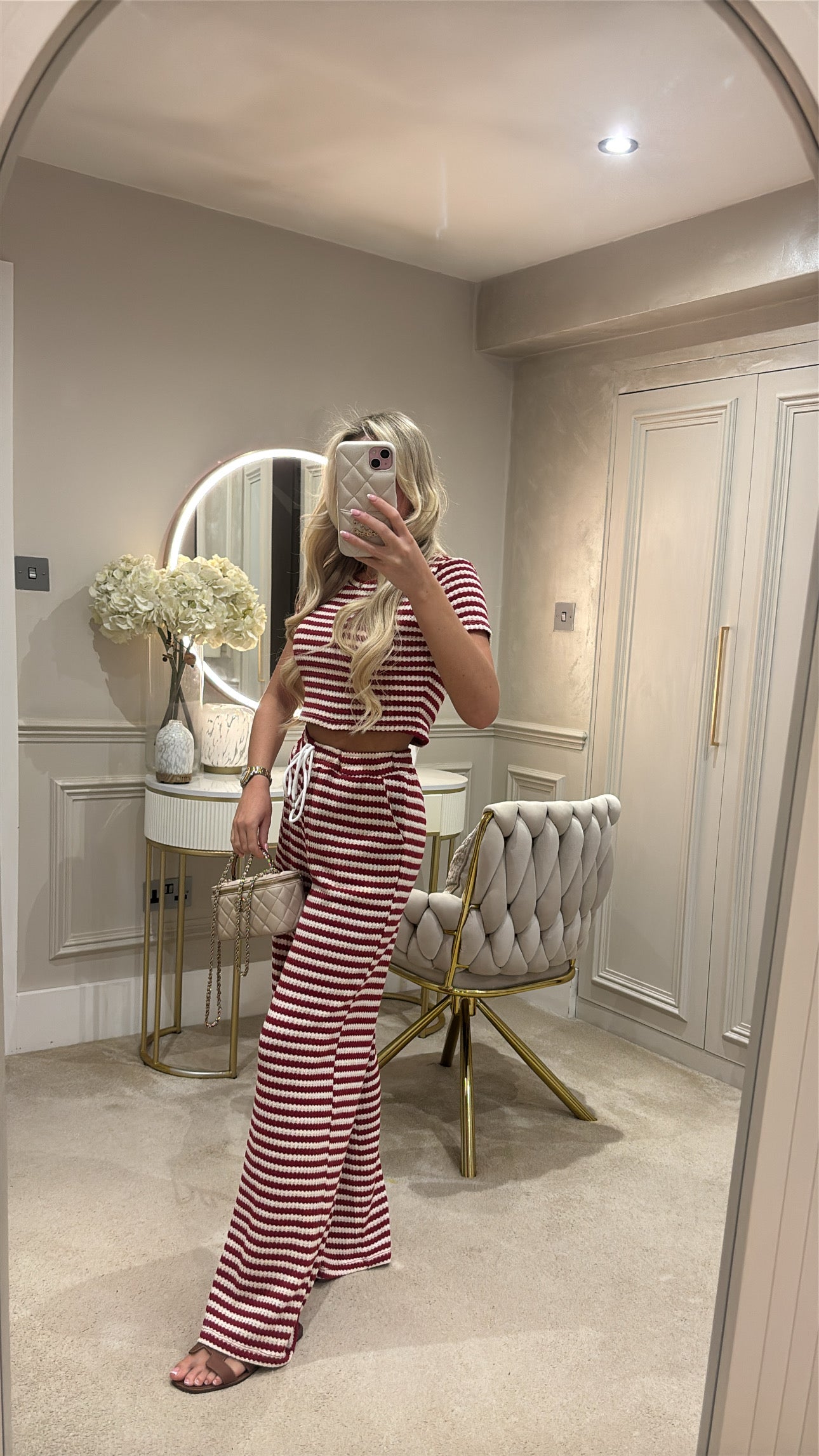Cropped T-shirt lounge set