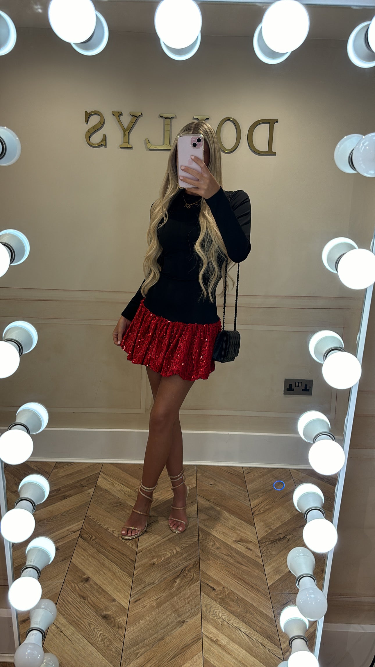 Sequin puffball dress
