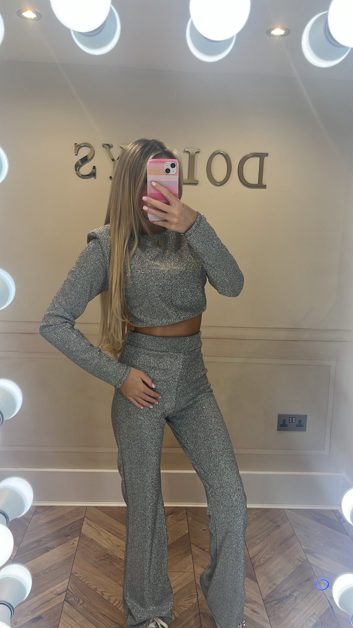Glitter trouser set