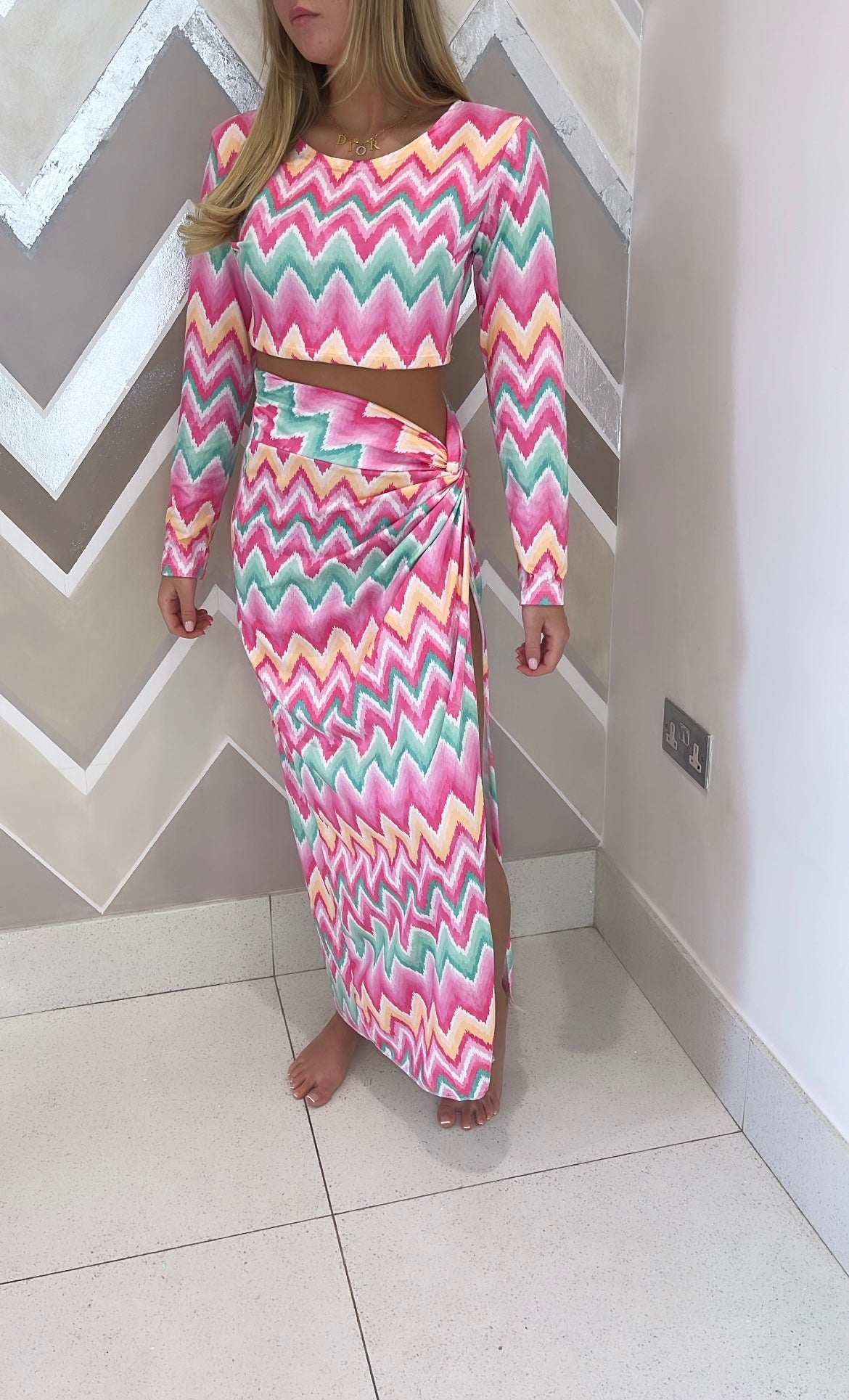 Zig zag co-ord🩷💚