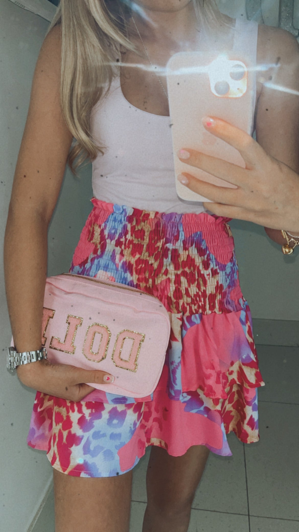 Summer filter collection printed skirt