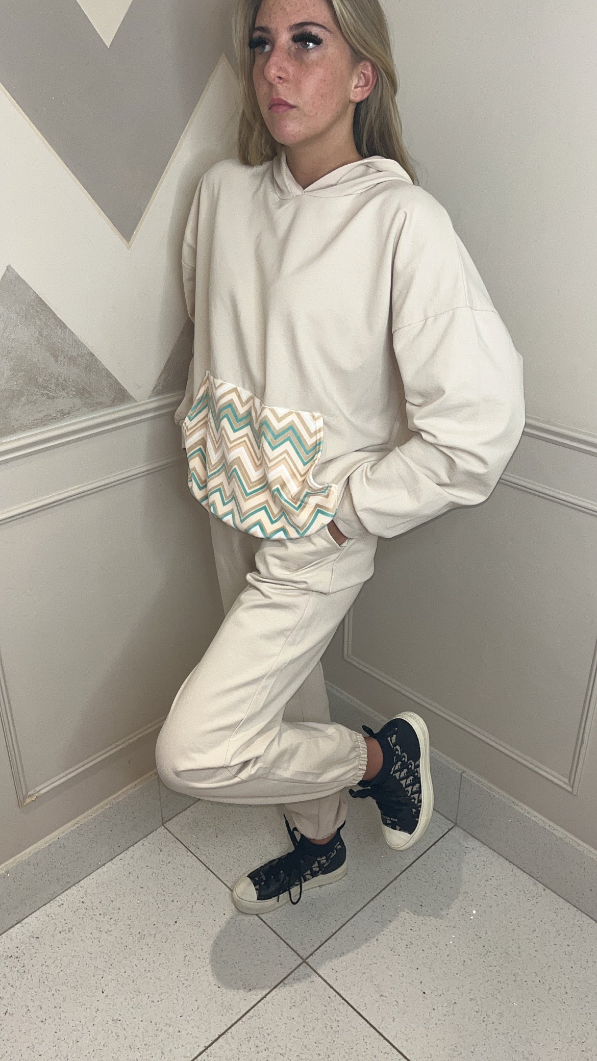 Zig zag pocket lounge set