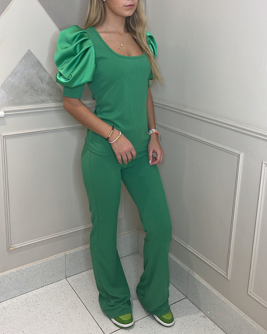 Puff sleeved lounge set