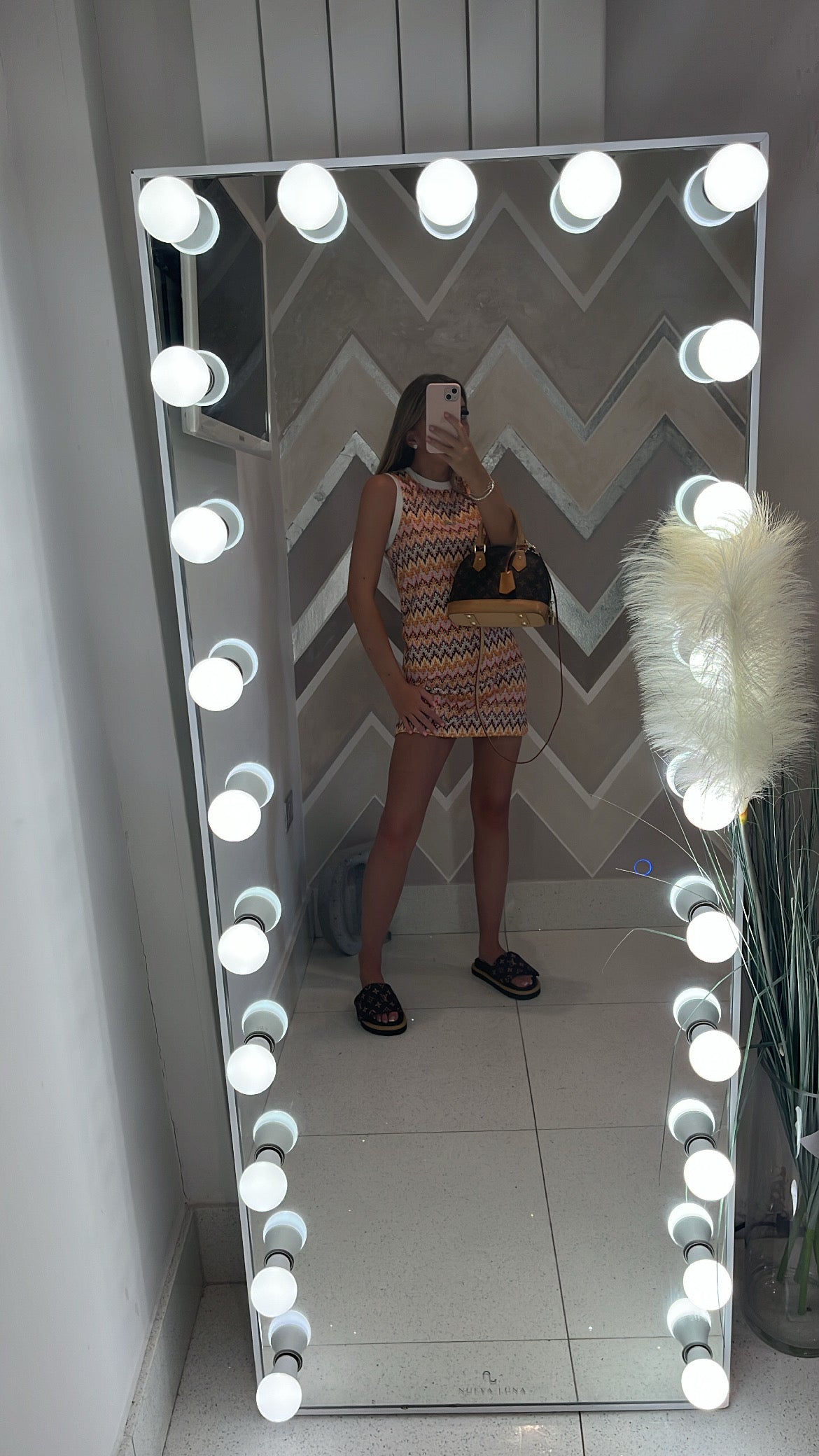 Yellow Missoni print dress