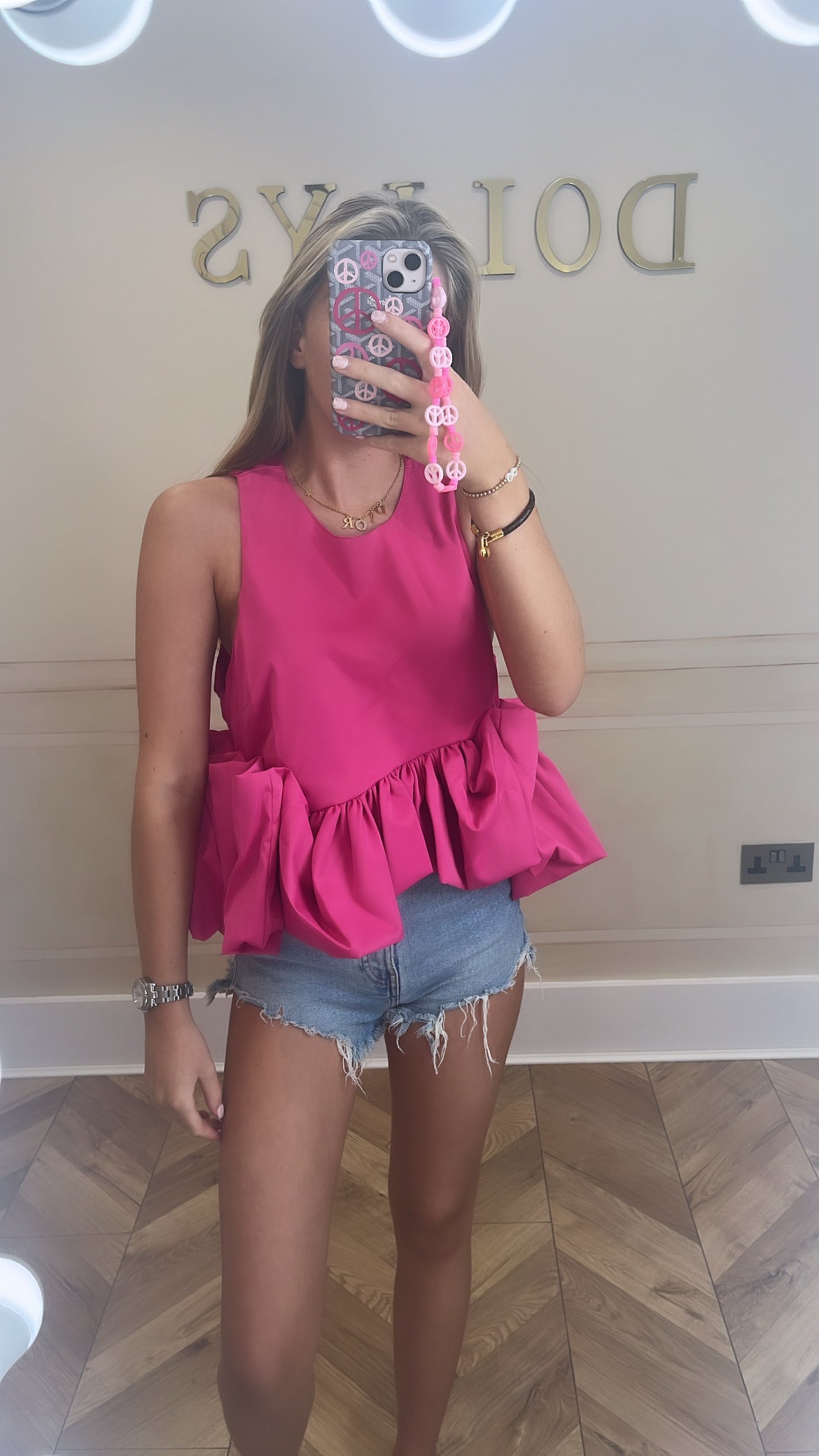 Frill trim top