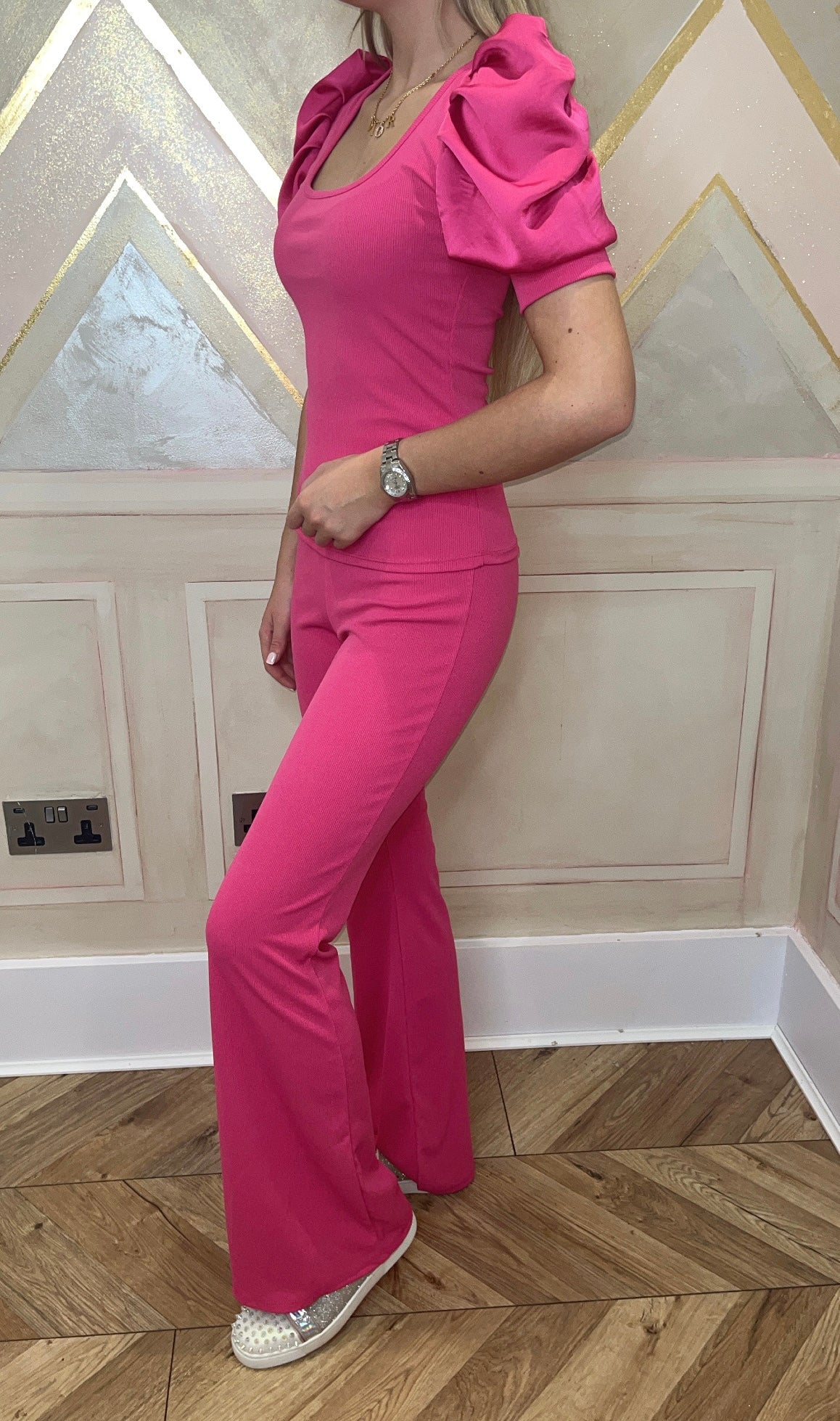 Puff short sleeved lounge set