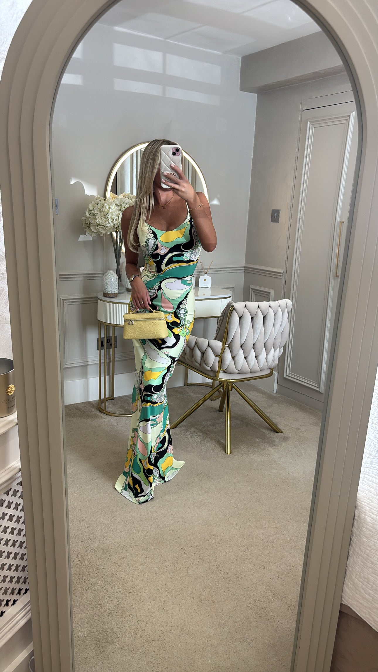 Printed pattern maxi dress