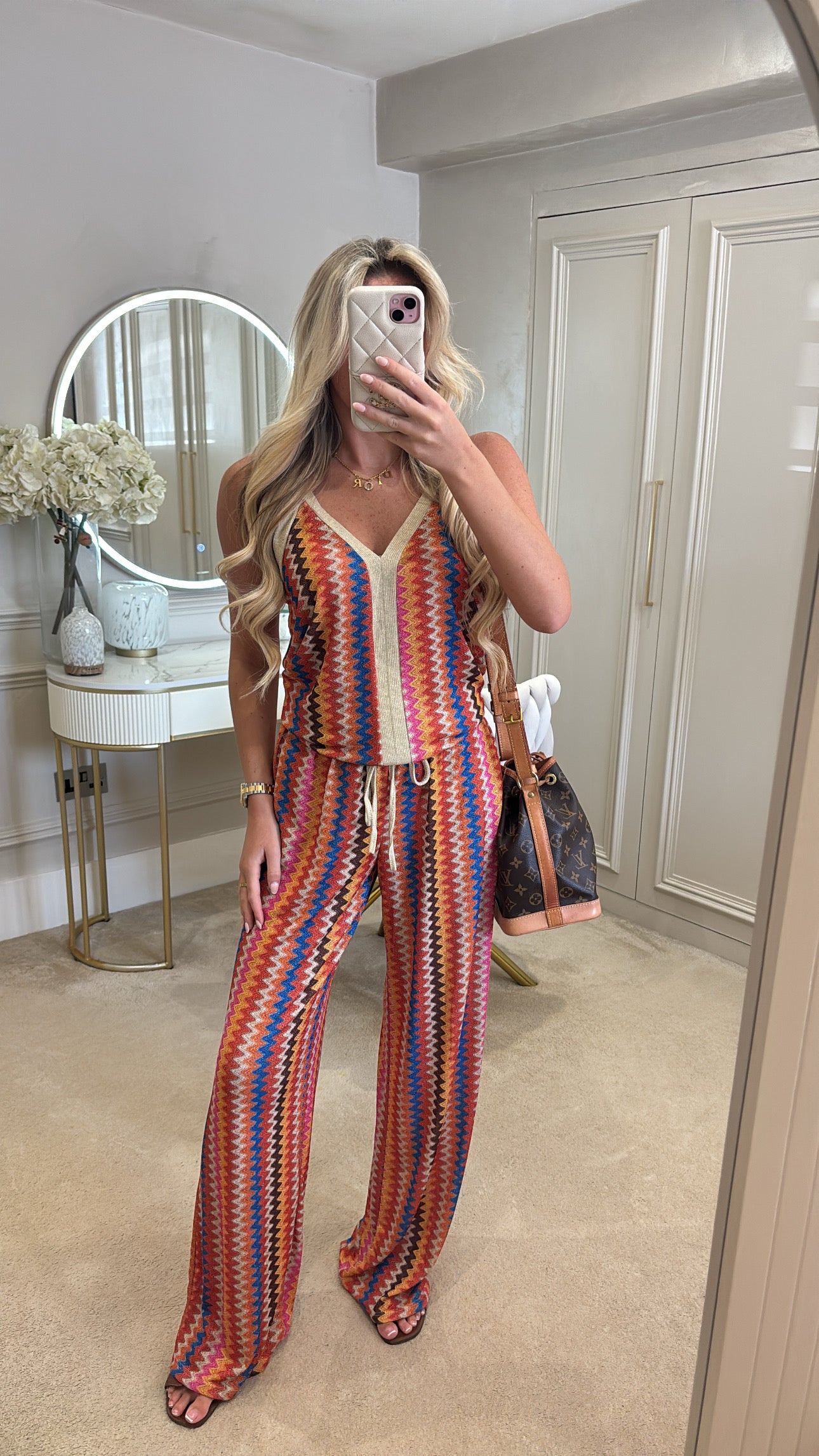Glitter zig zag lounge set