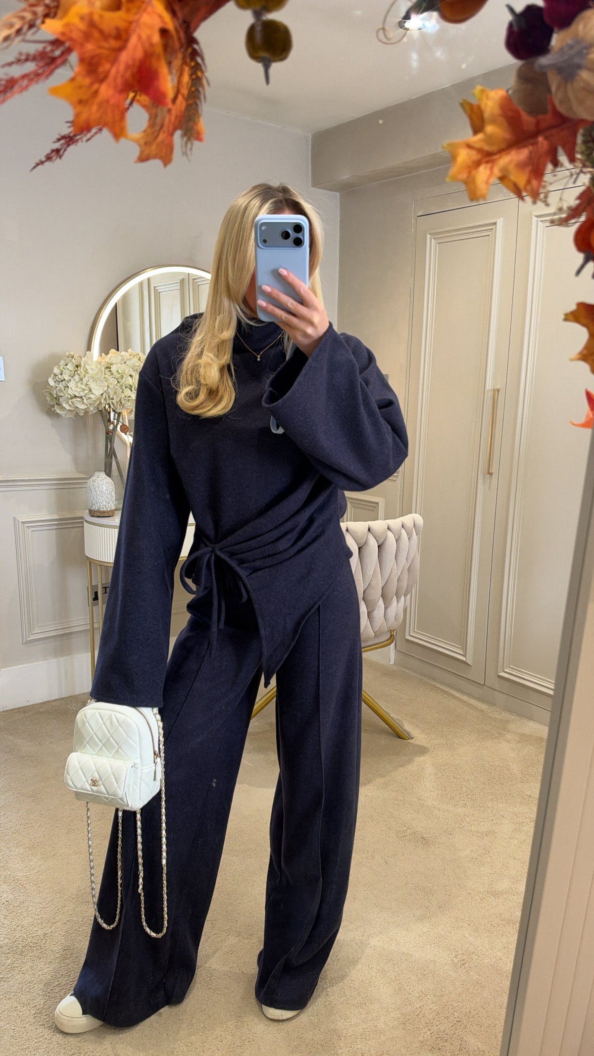 Bell sleeve flared lounge set