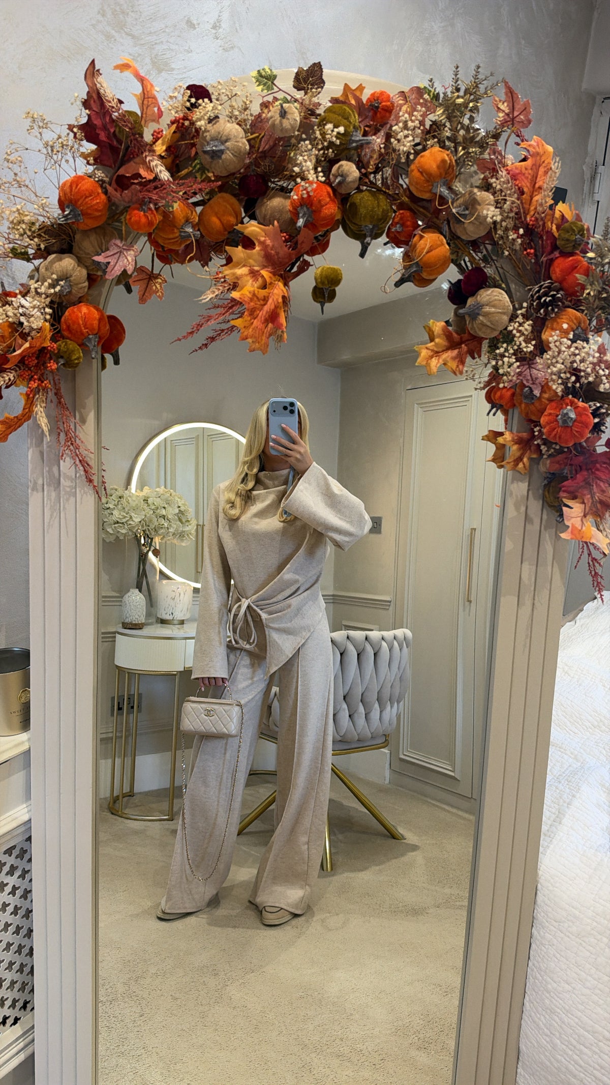 Bell sleeve flared lounge set