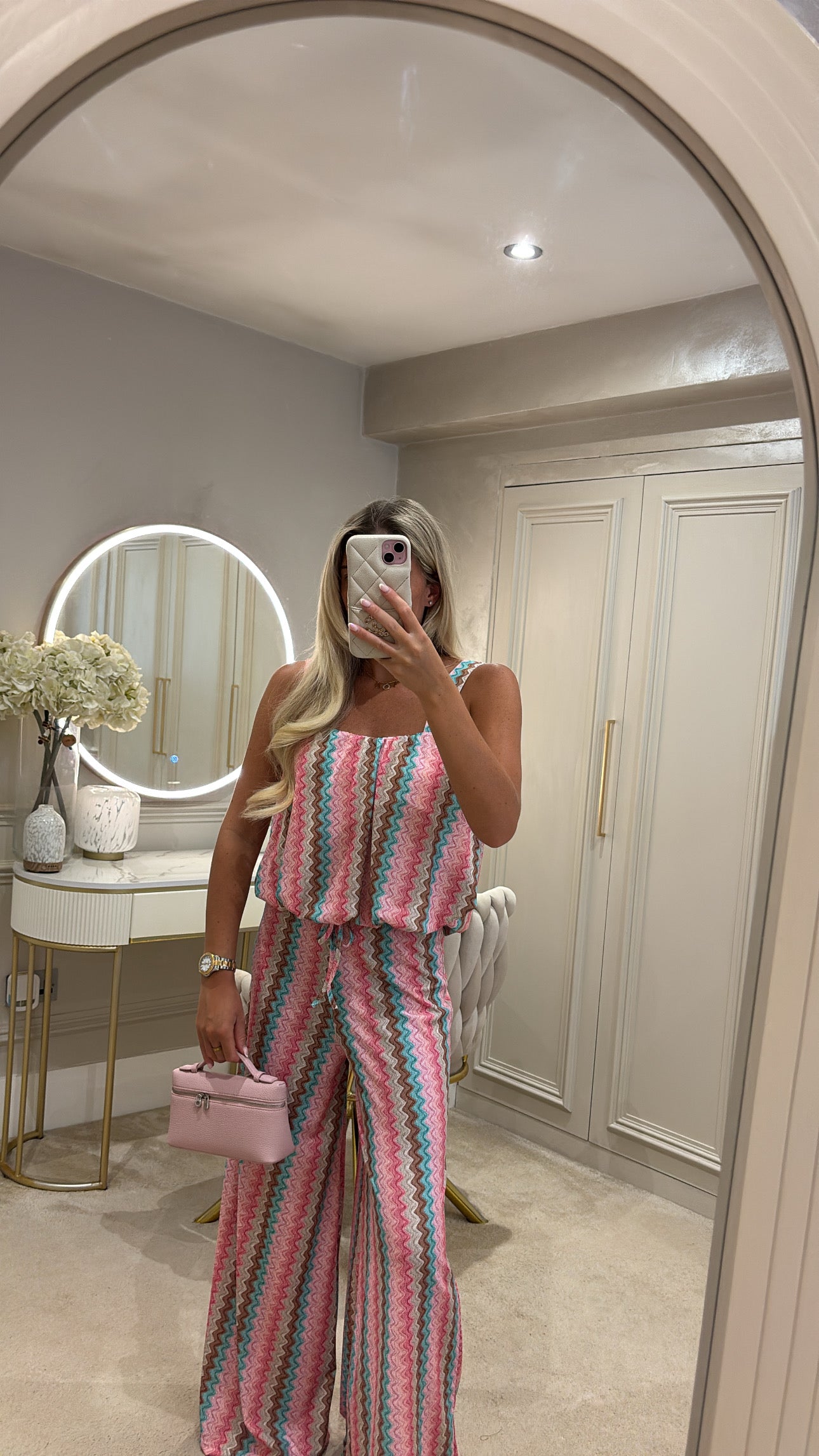 Zig zag trouser set