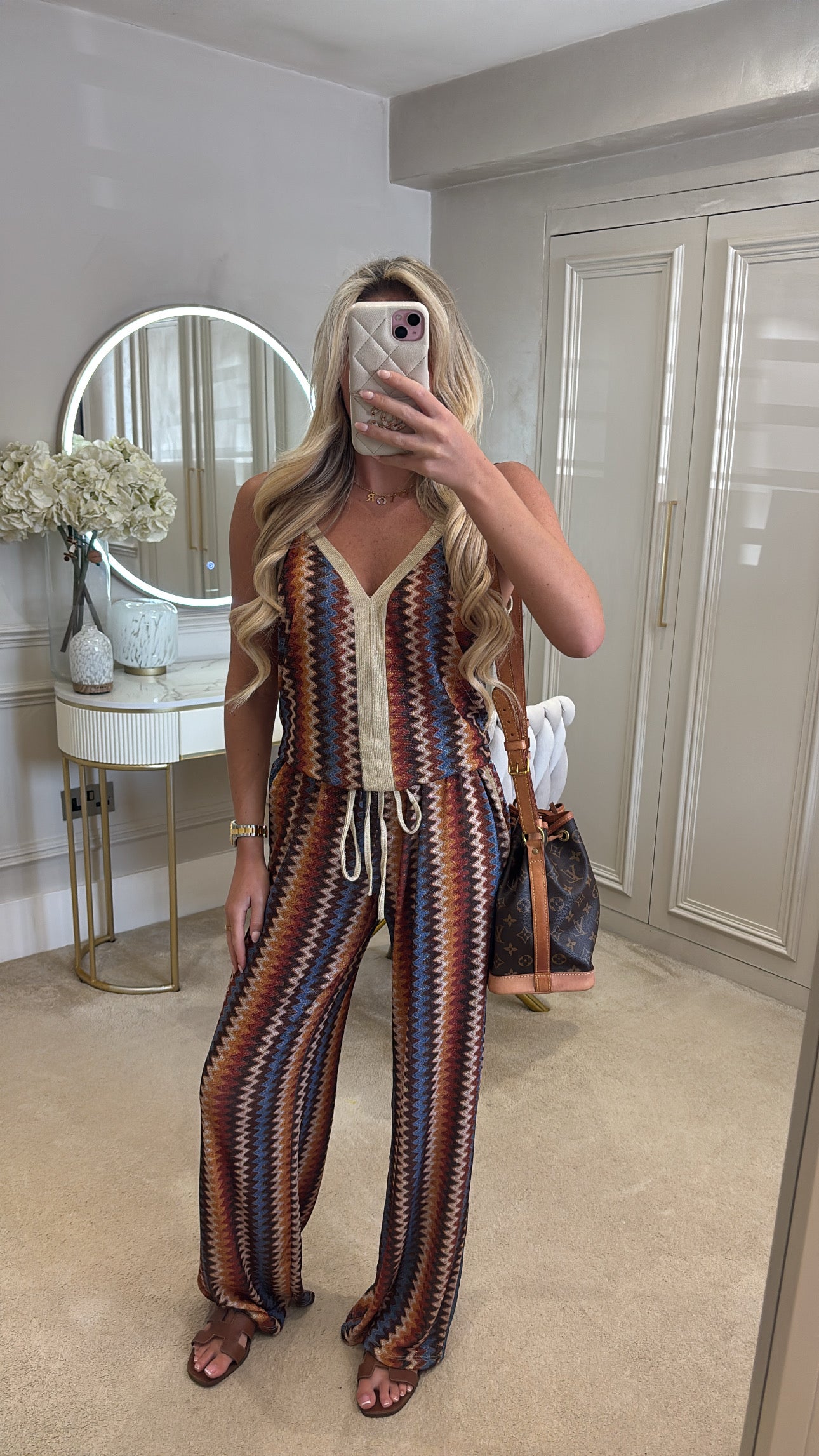 Glitter zig zag lounge set