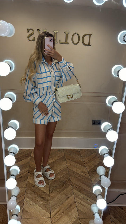 Stripe shirt co-ord