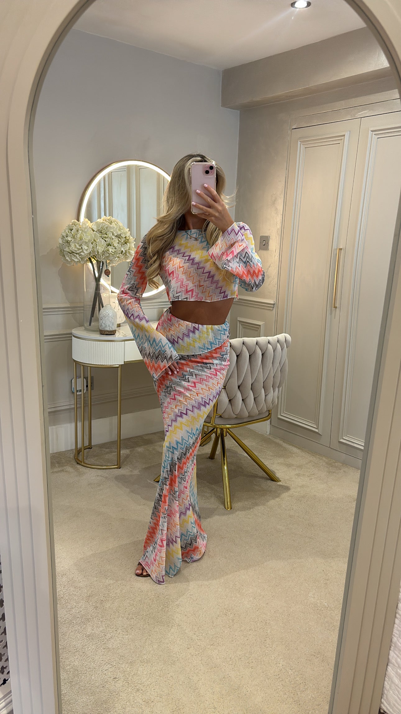 Zig zag maxi co-ord