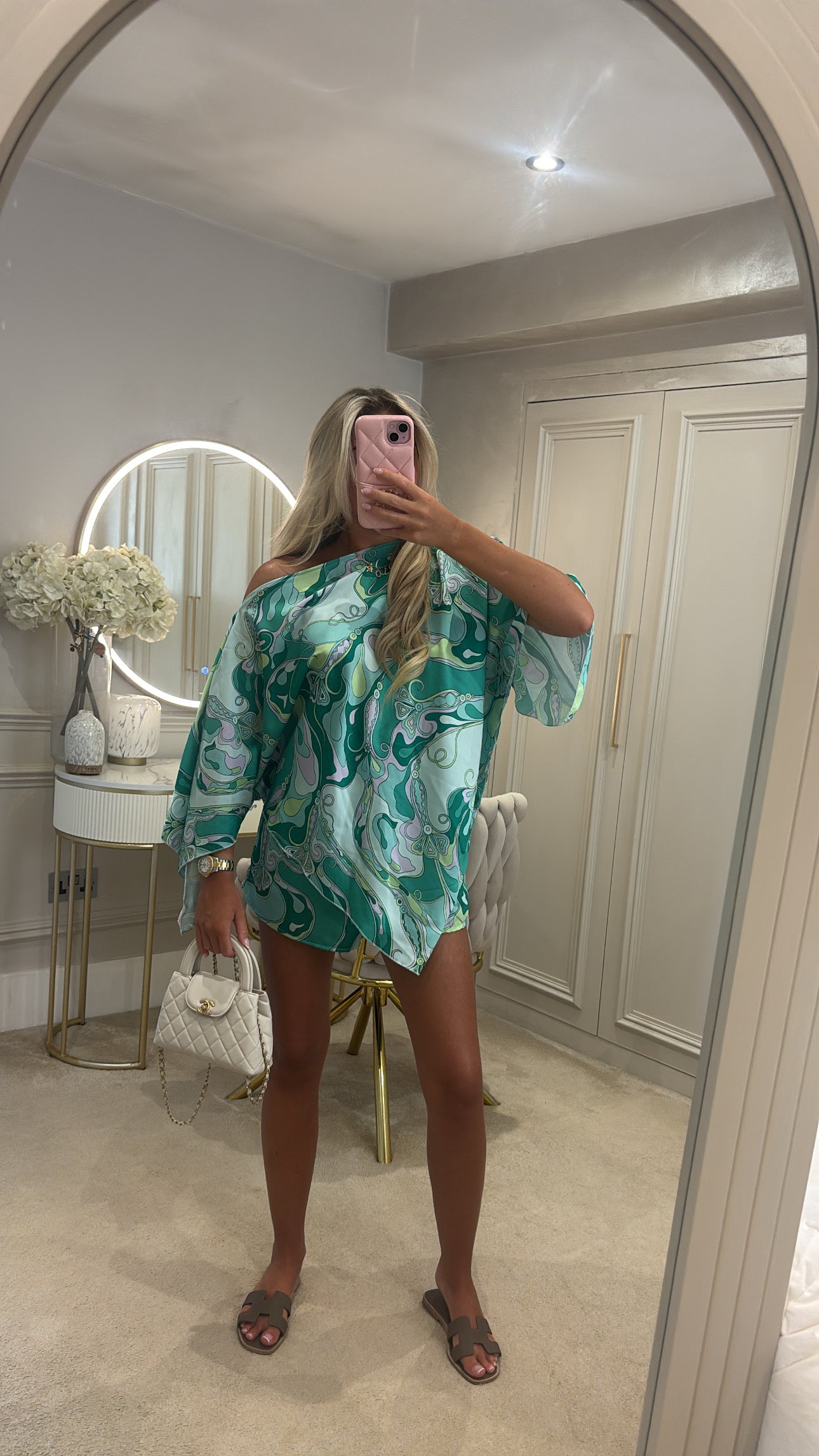 Silk cape short short
