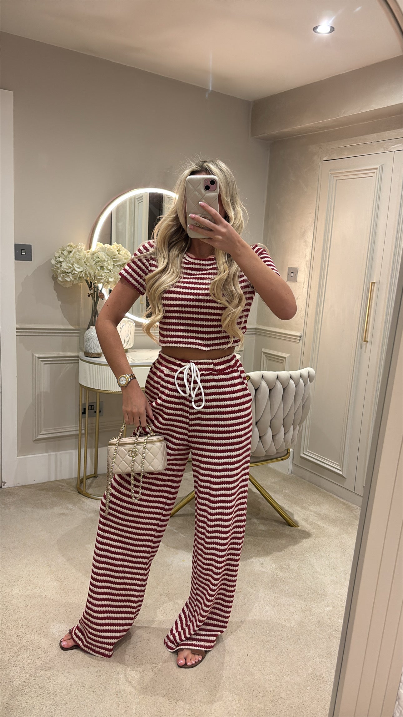 Cropped T-shirt lounge set