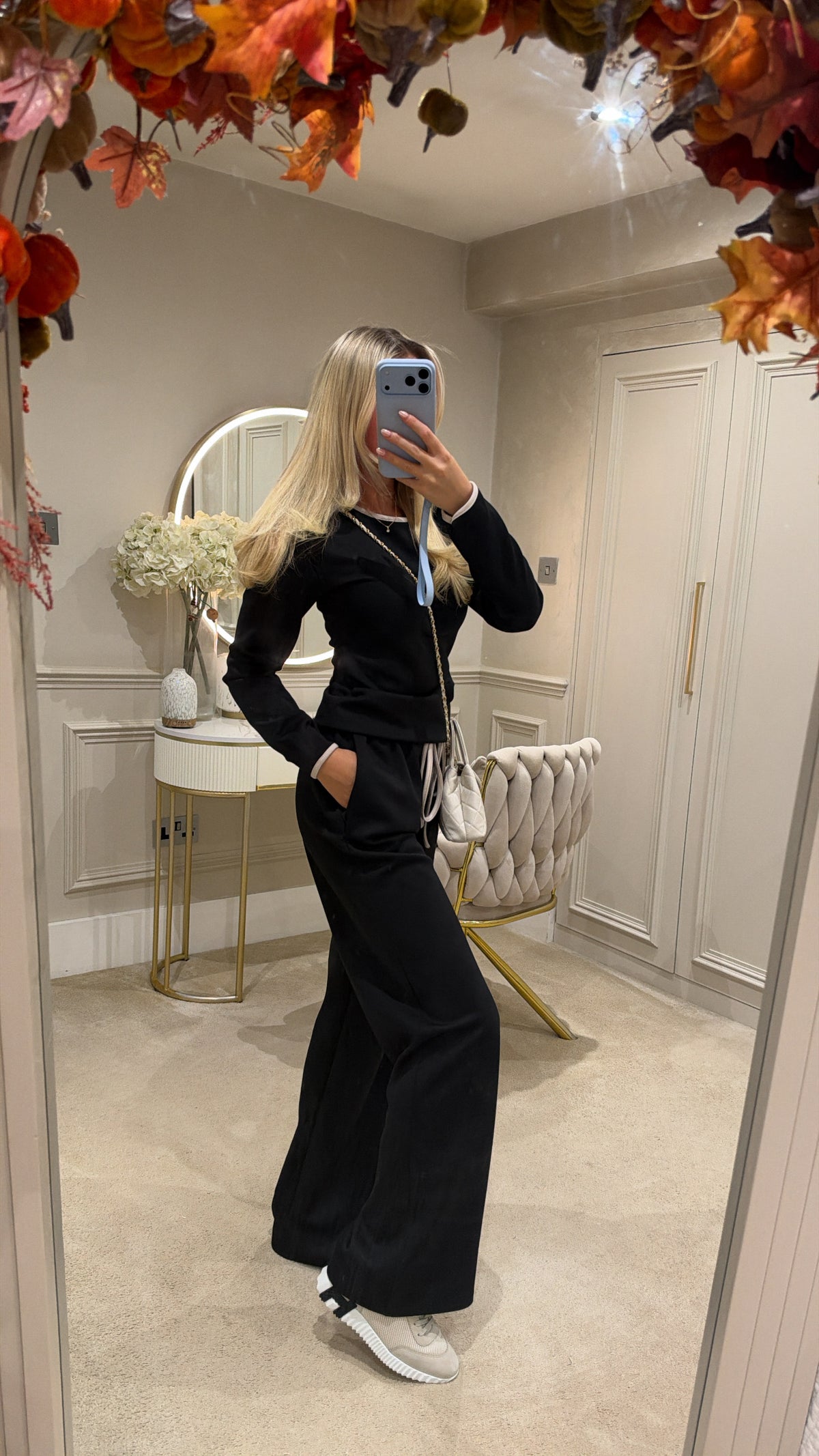 Ruched side flared lounge set