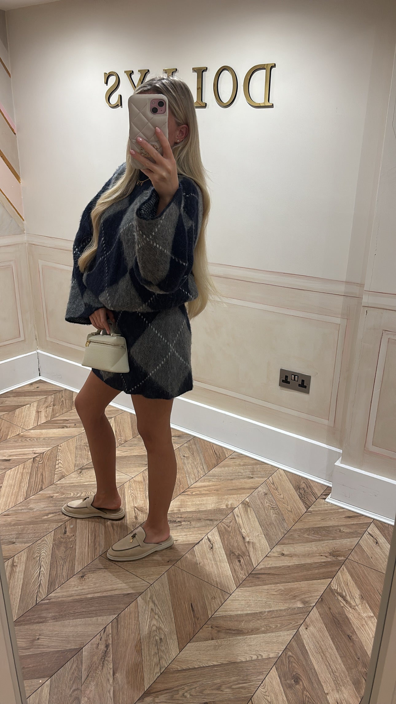 Knitted skirt and top