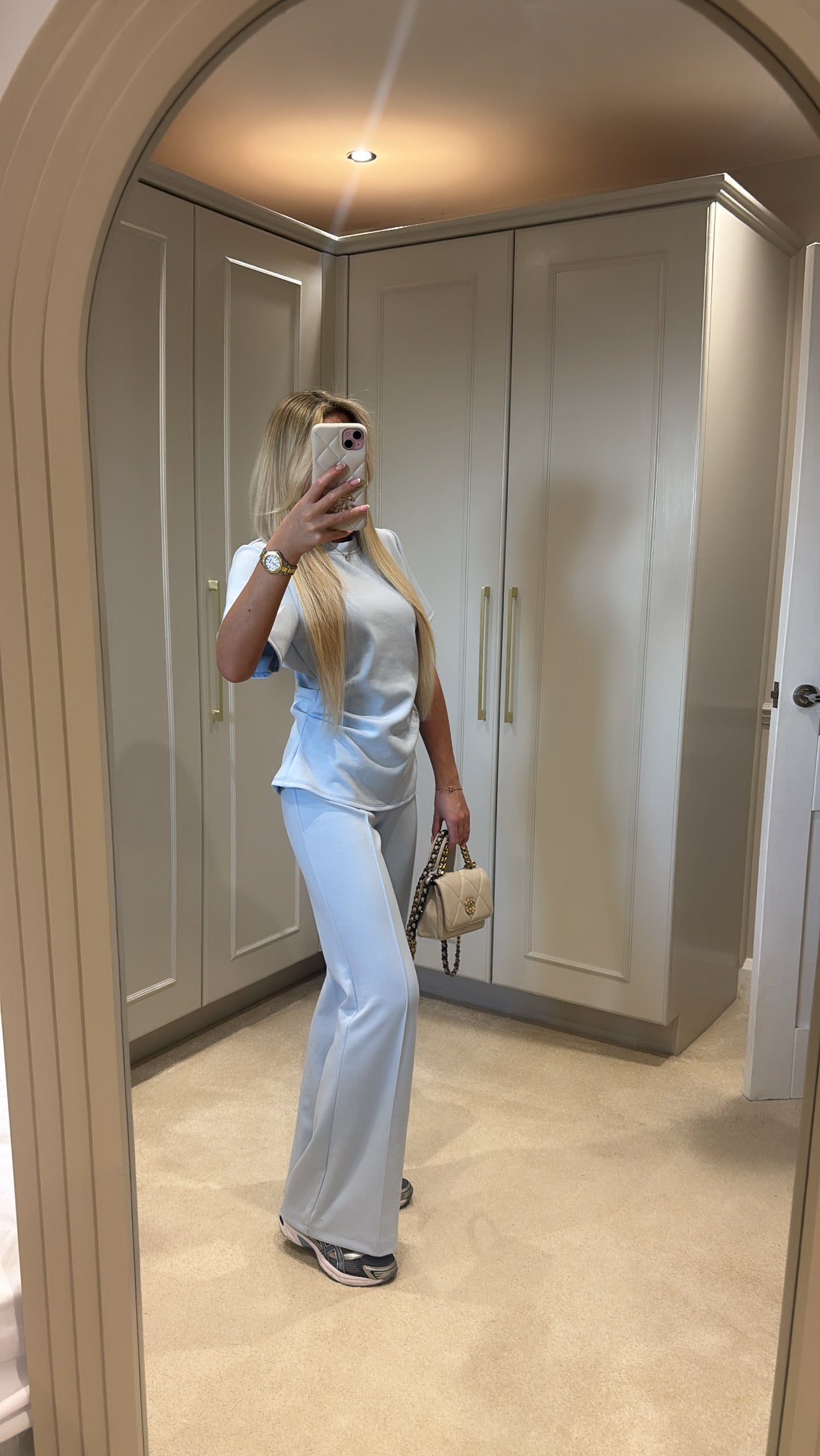 Ruched flared lounge set