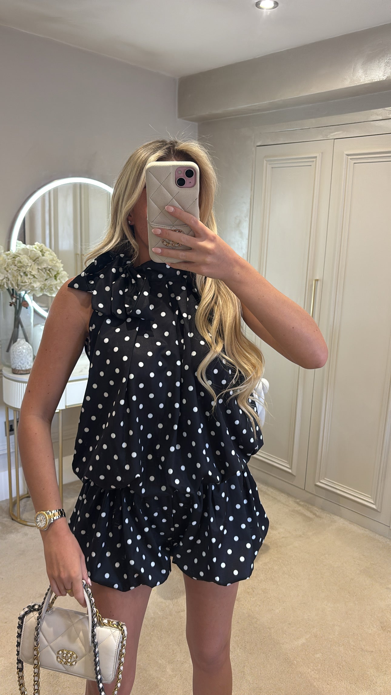 Polkadot Balloon short co-ord￼