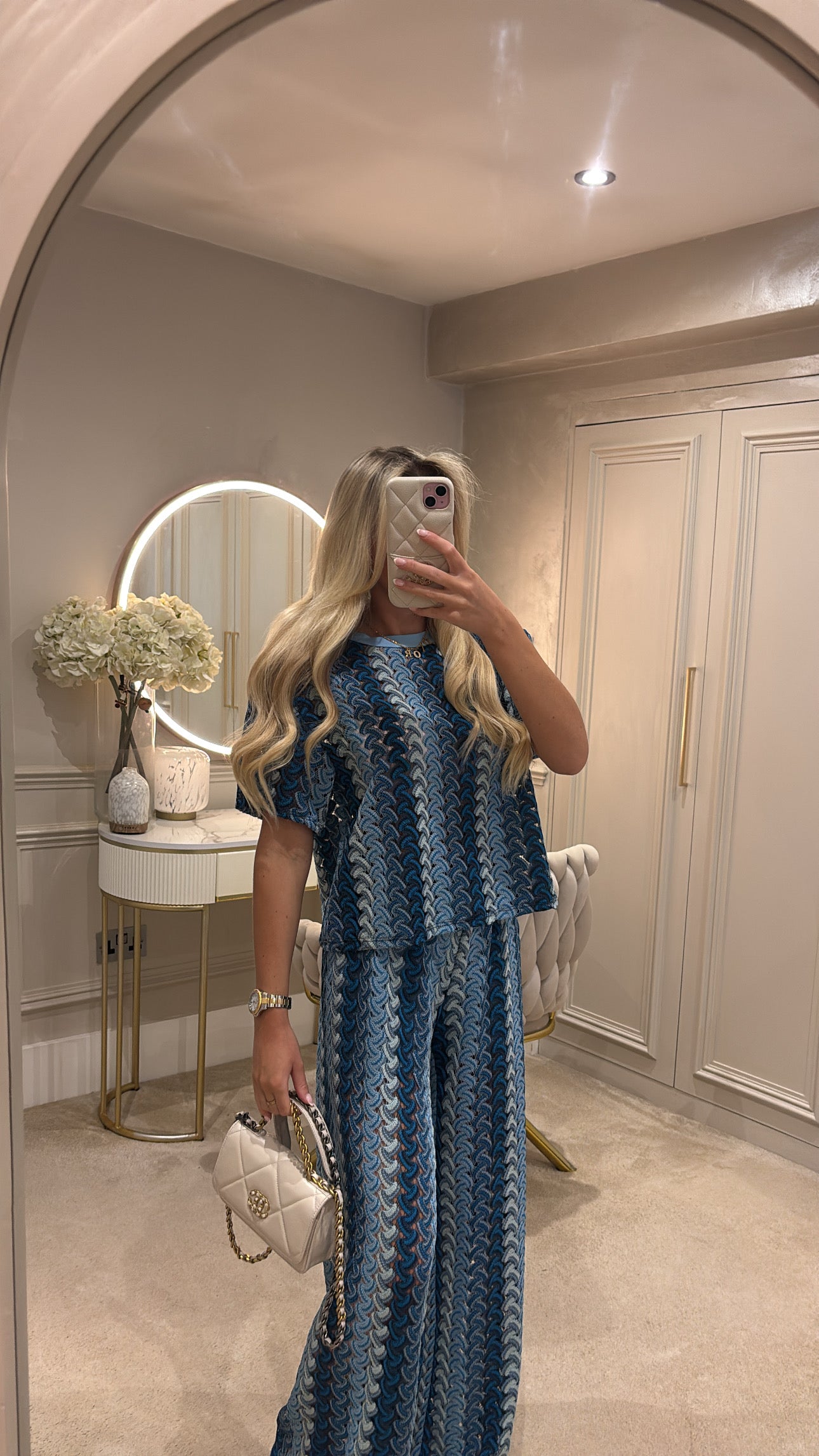 Pattern T-shirt trouser co-ord