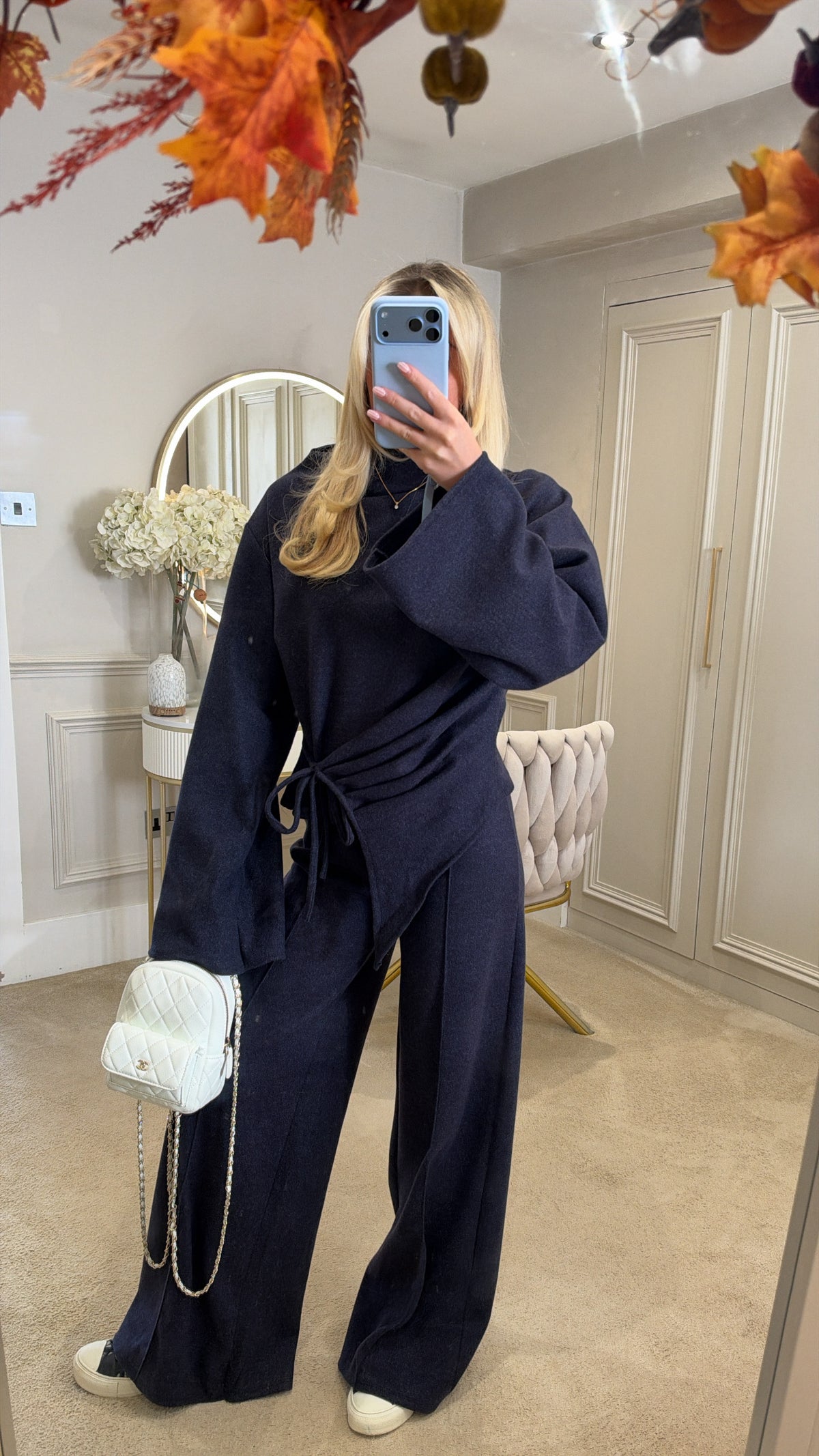 Bell sleeve flared lounge set