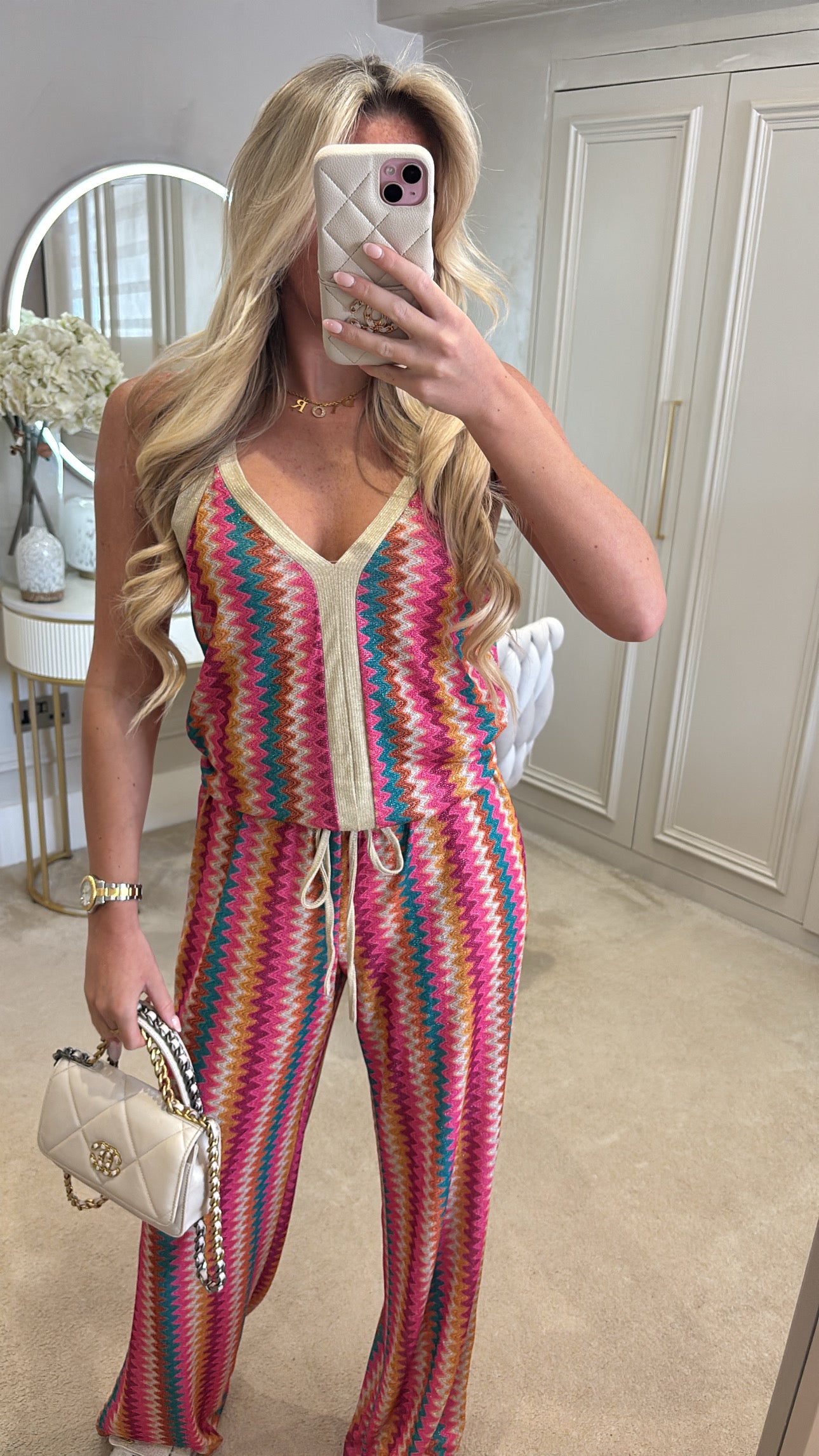 Glitter zig zag lounge set