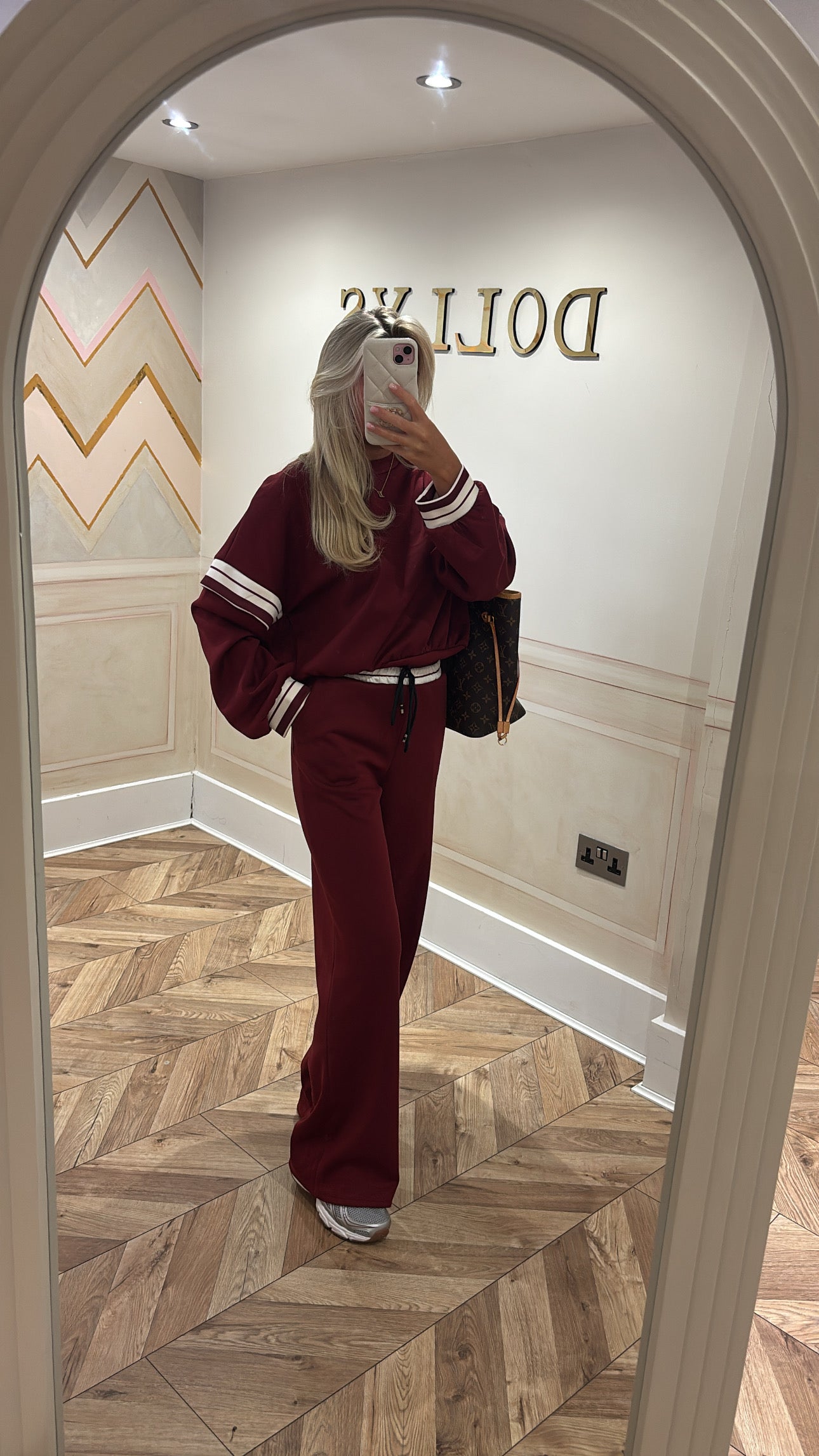 Stripe flared lounge sets