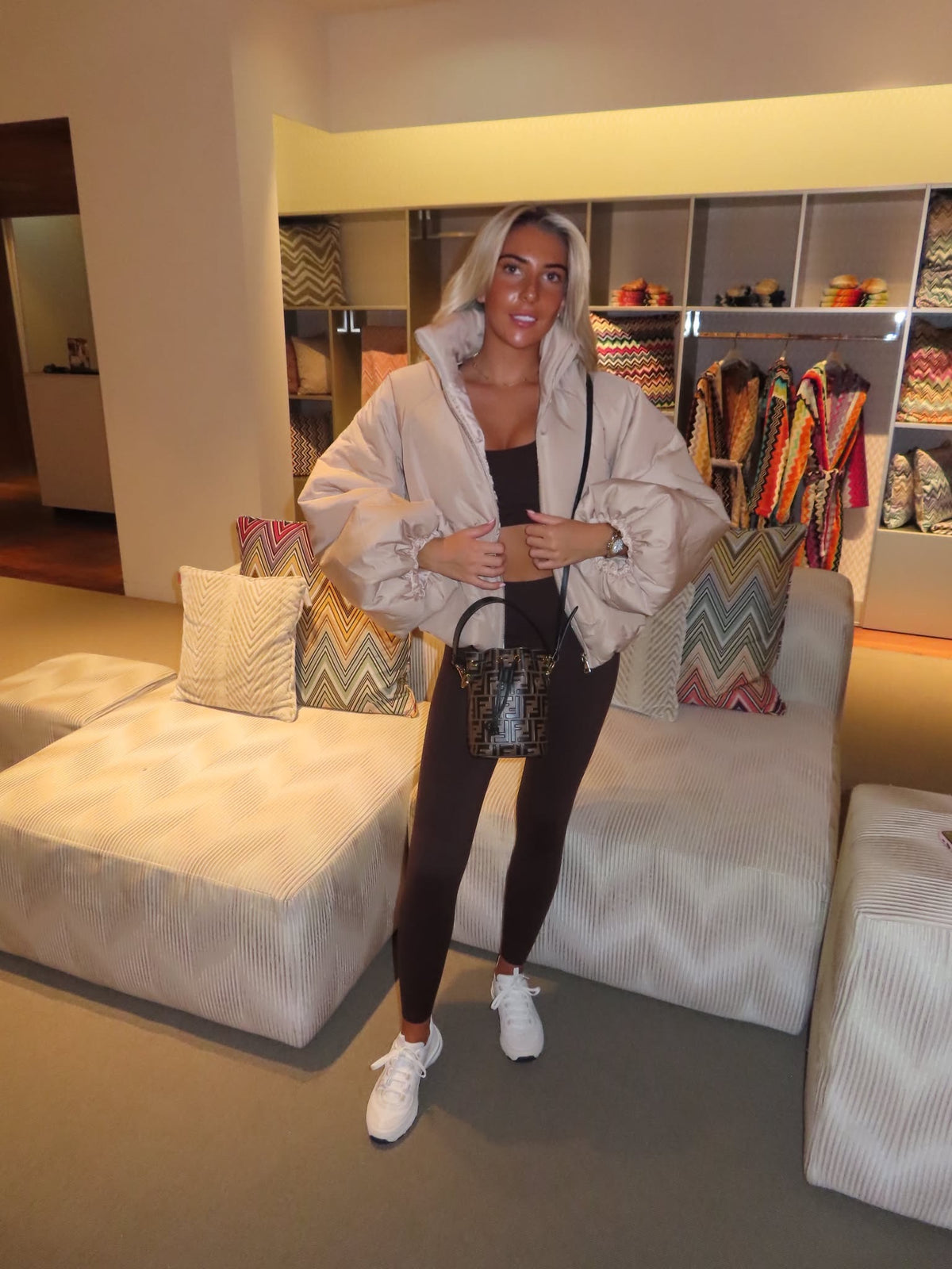 Puff sleeve jacket
