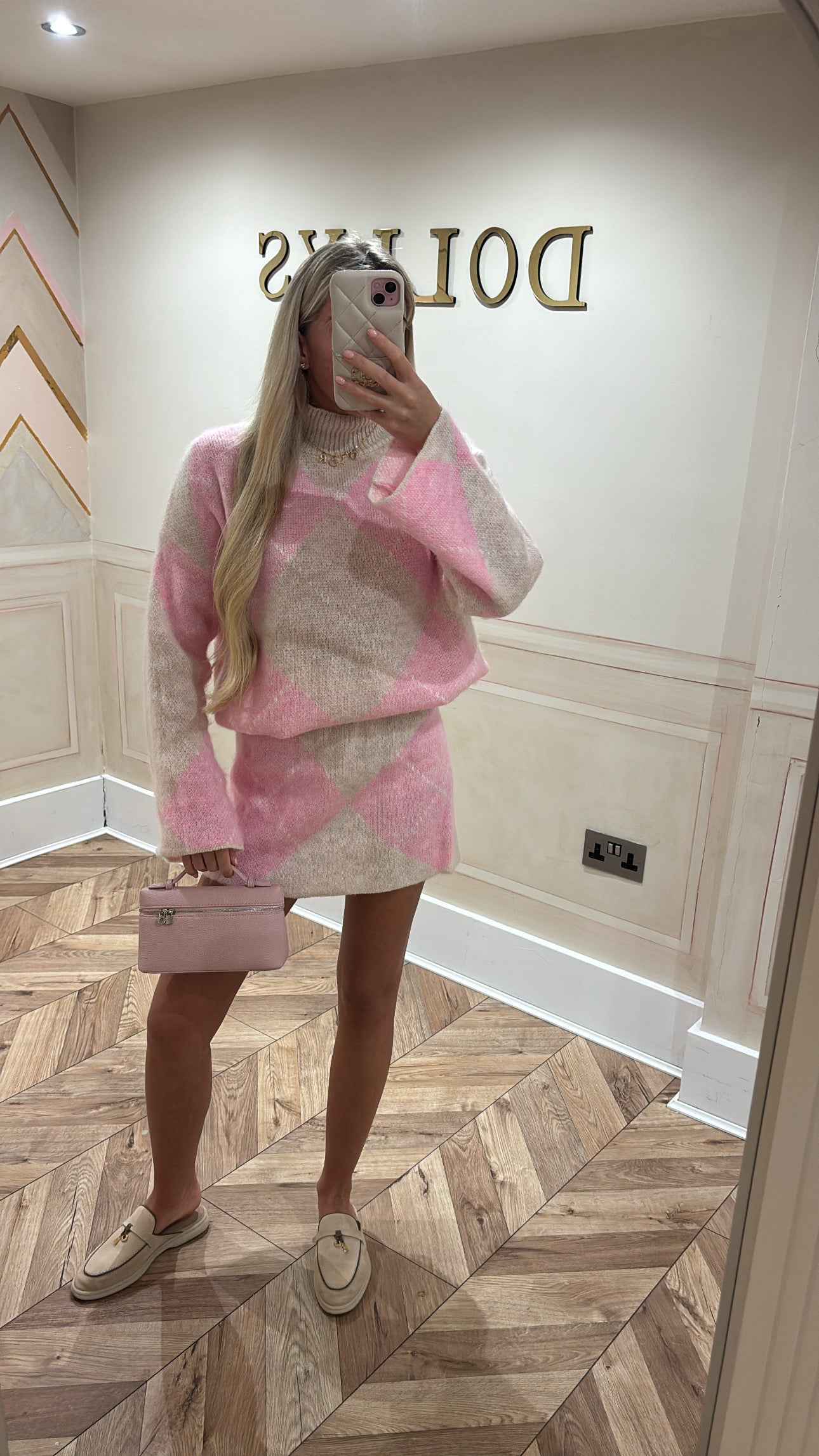 Knitted skirt and top