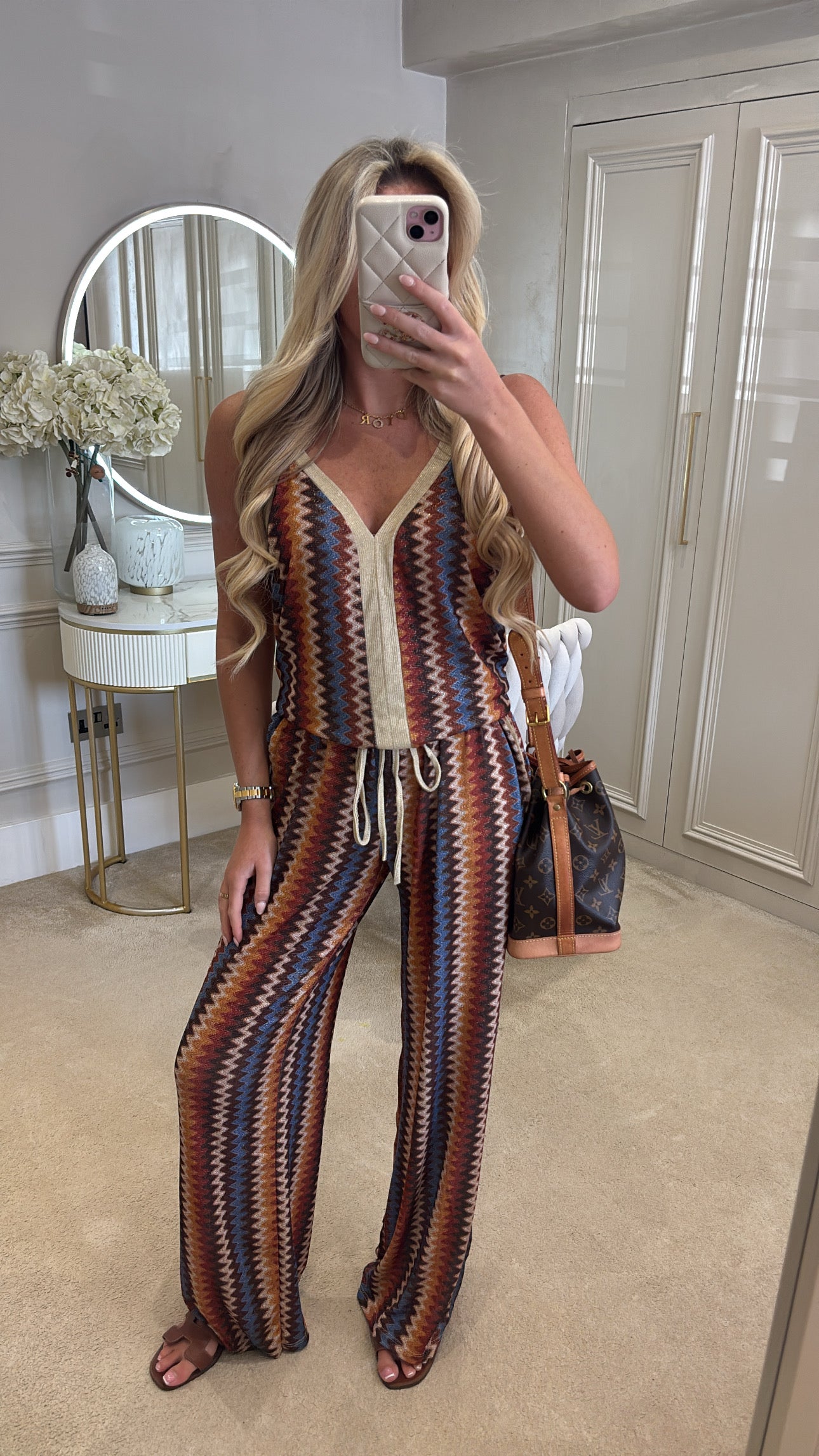 Glitter zig zag lounge set