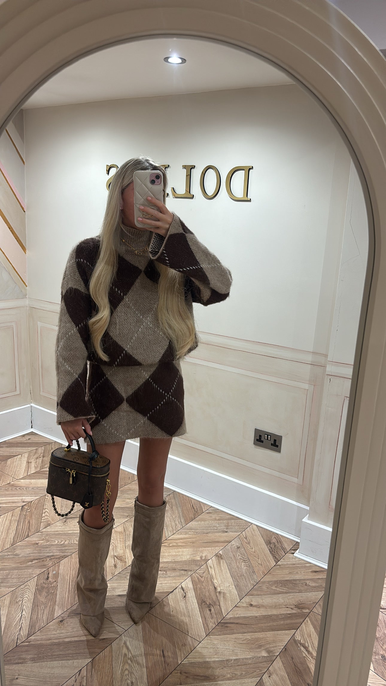 Knitted skirt and top