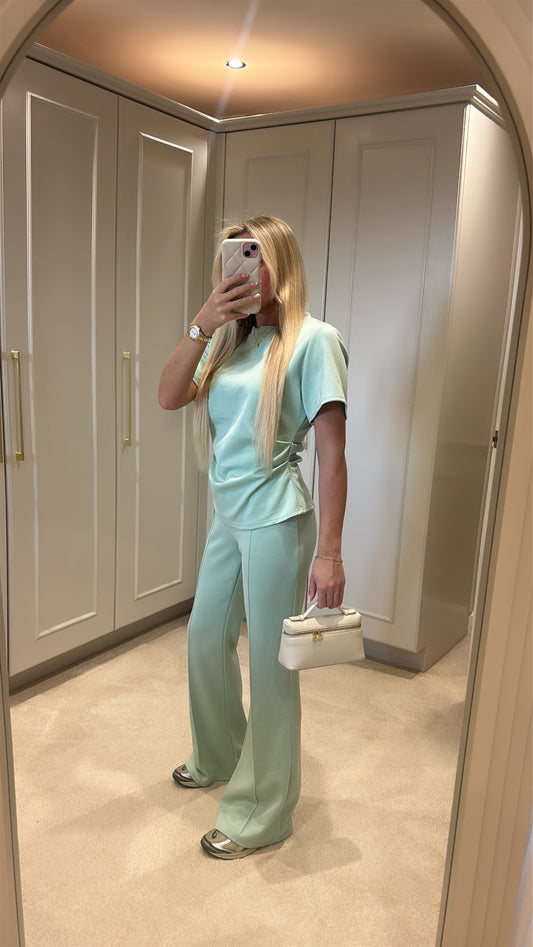 Ruched flared lounge set