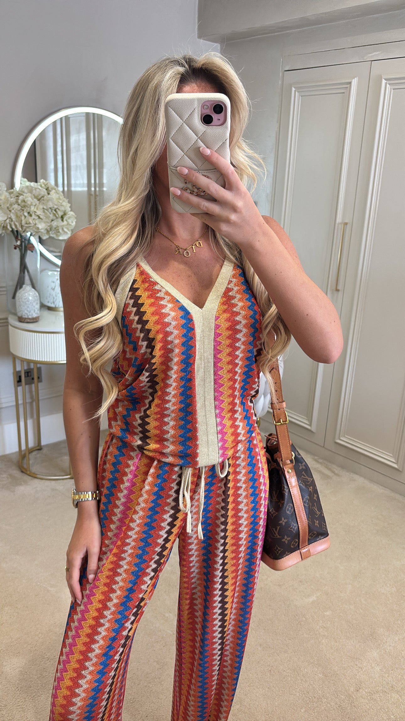Glitter zig zag lounge set