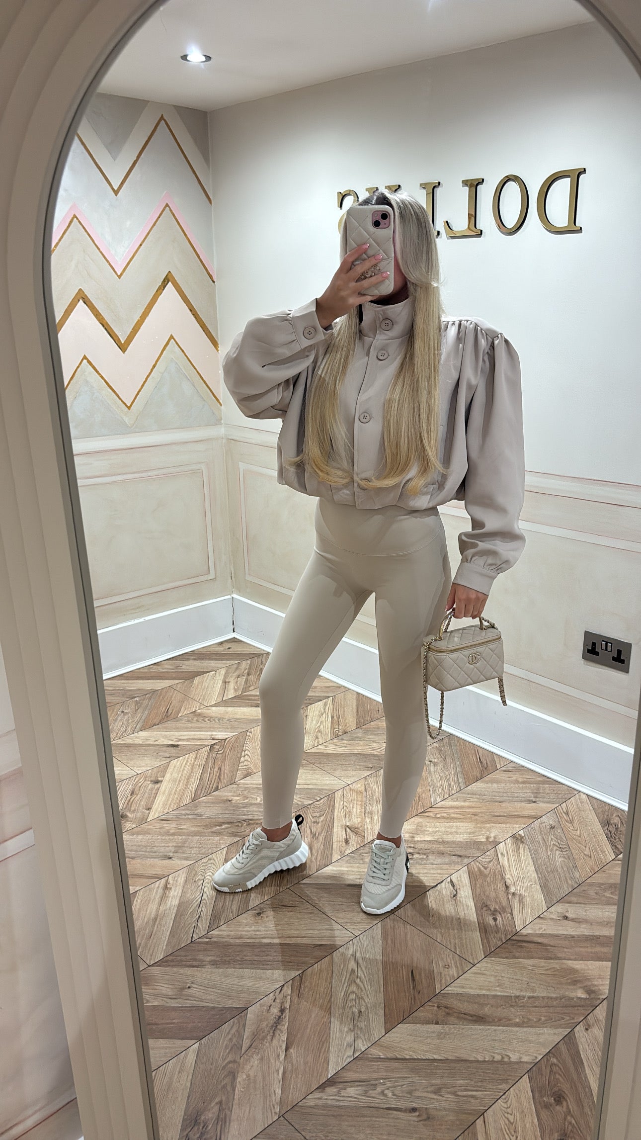 Puff sleeve cropped jacket