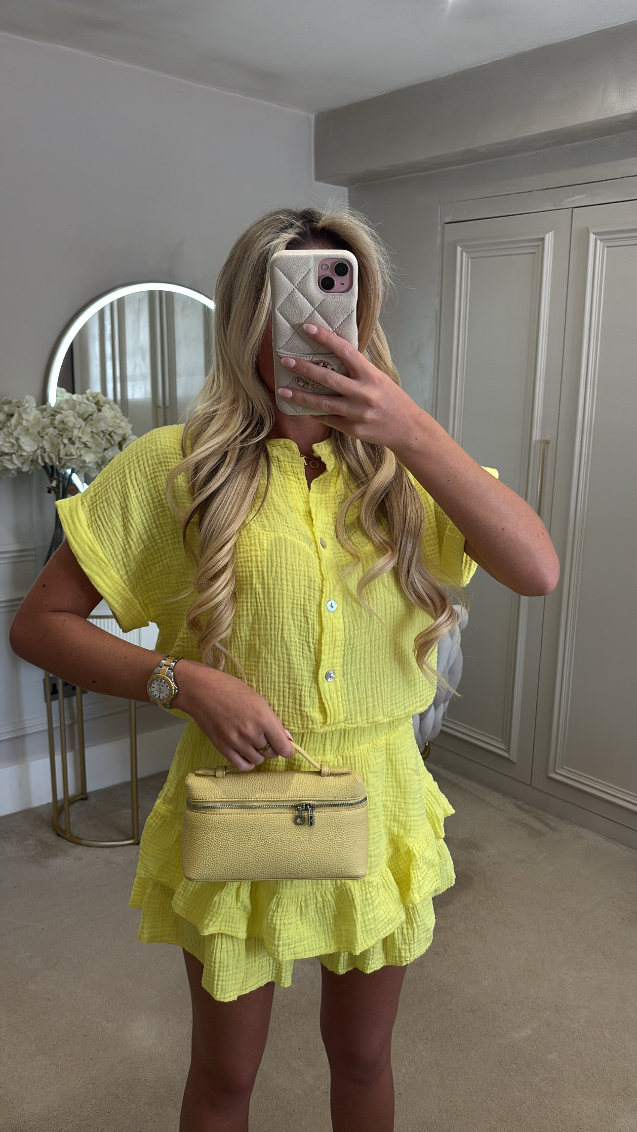 Cheesecloth skort co-ord