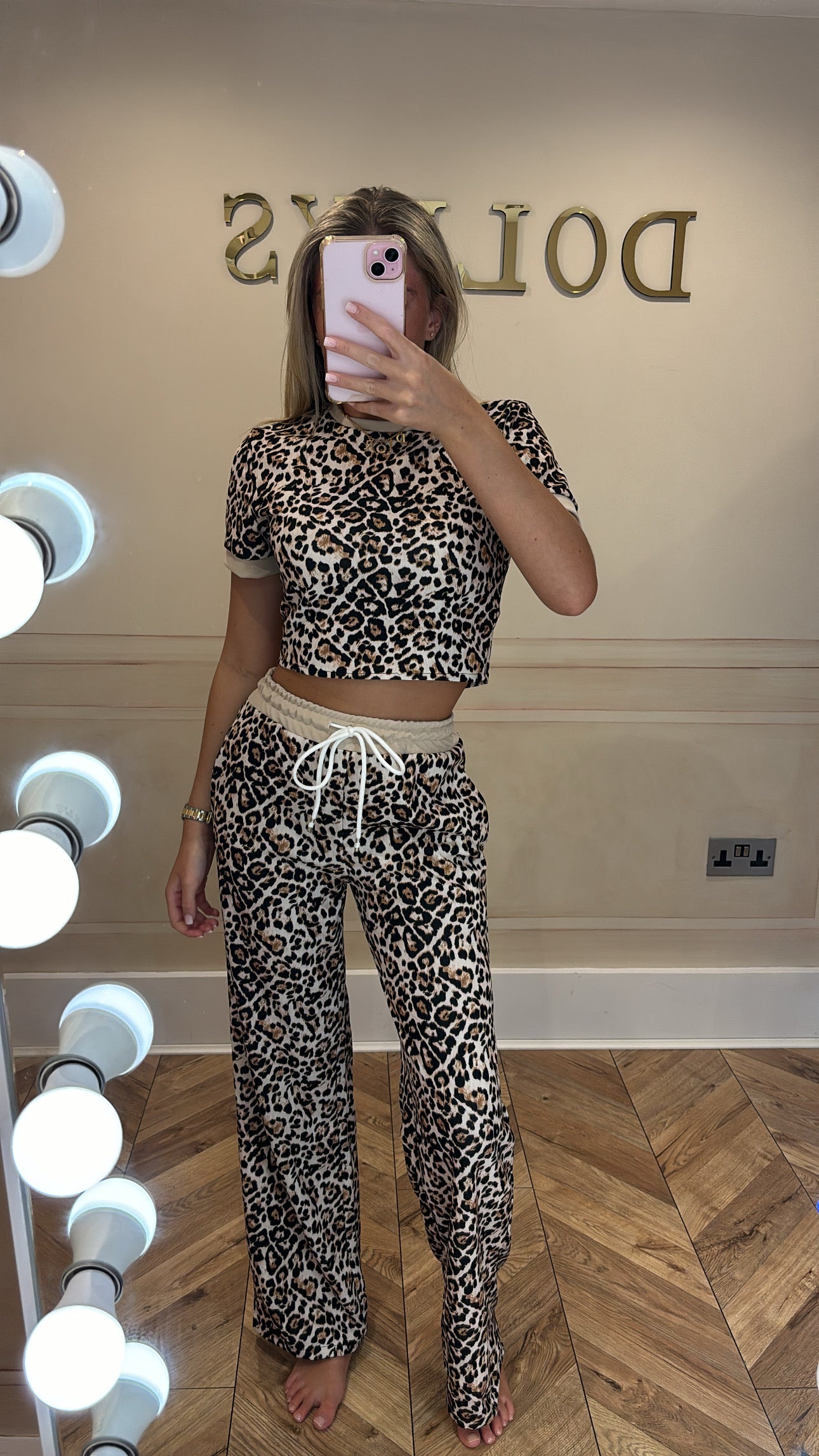 Leopard print lounge set