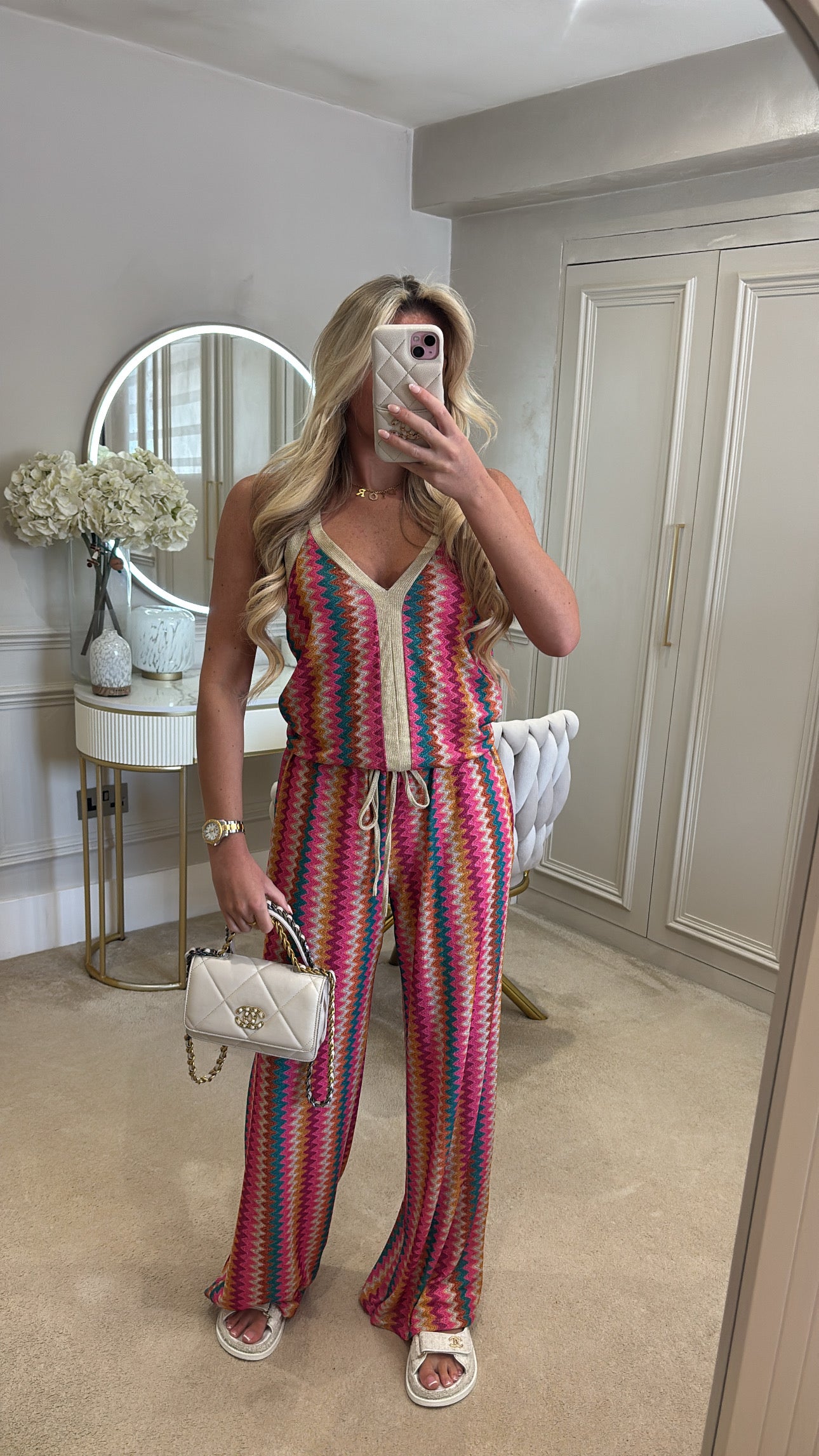 Glitter zig zag lounge set