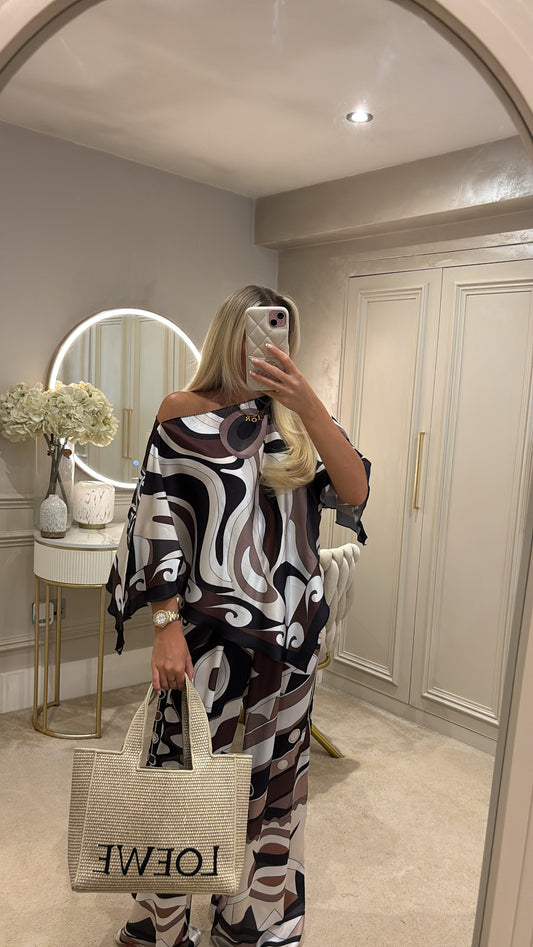 Pucci silk trouser co-ord
