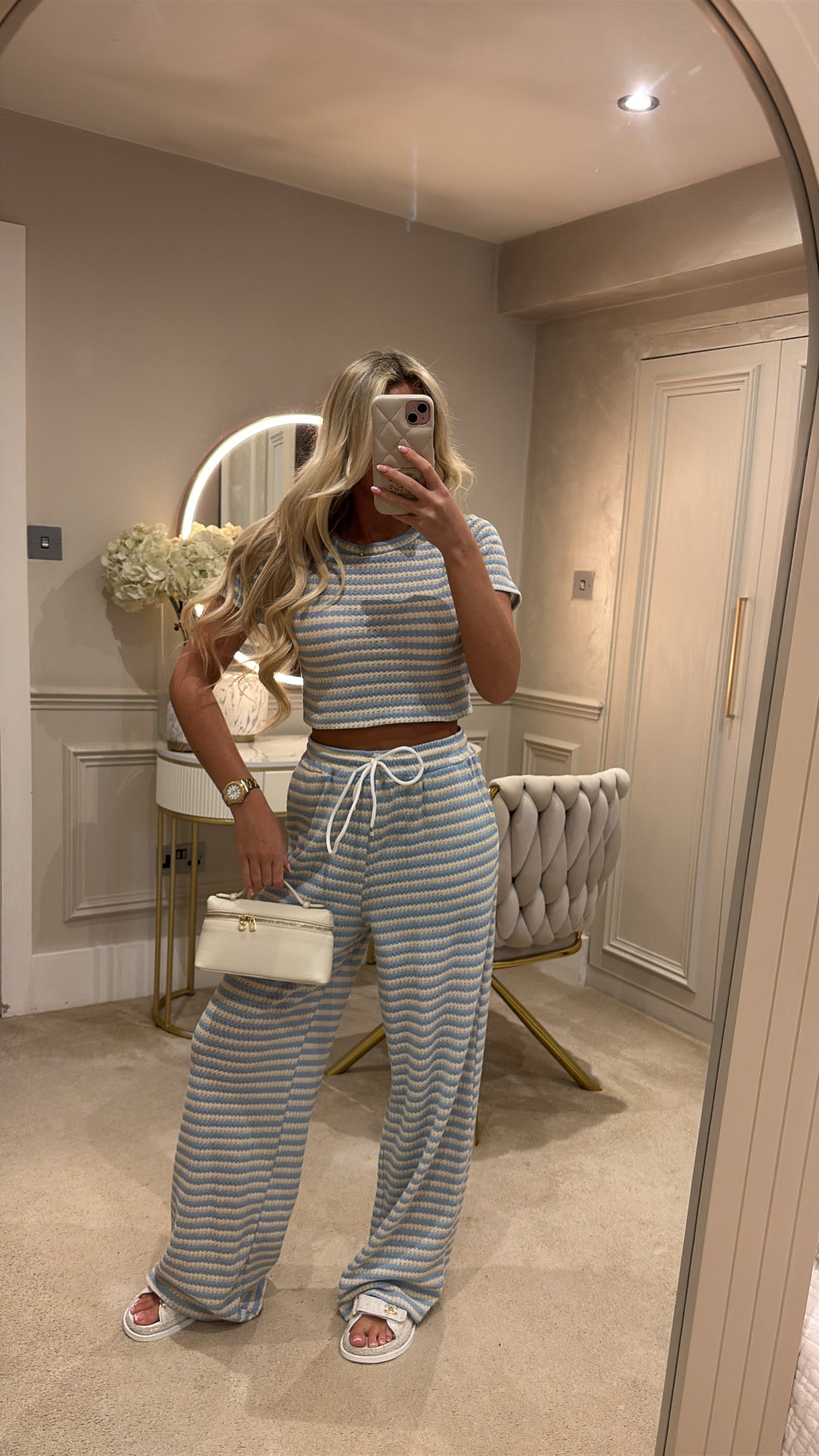 Cropped T-shirt lounge set