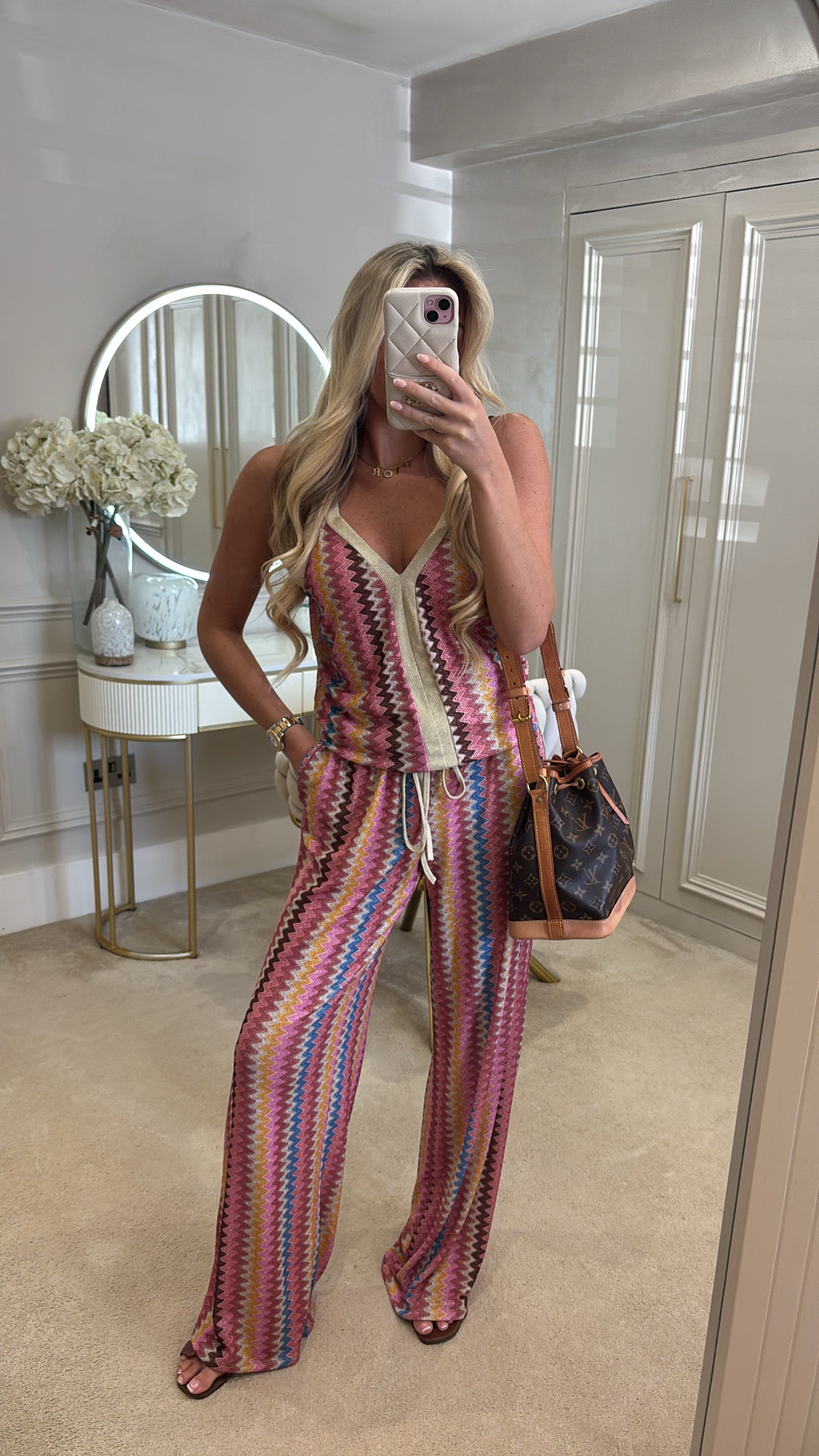 Glitter zig zag lounge set