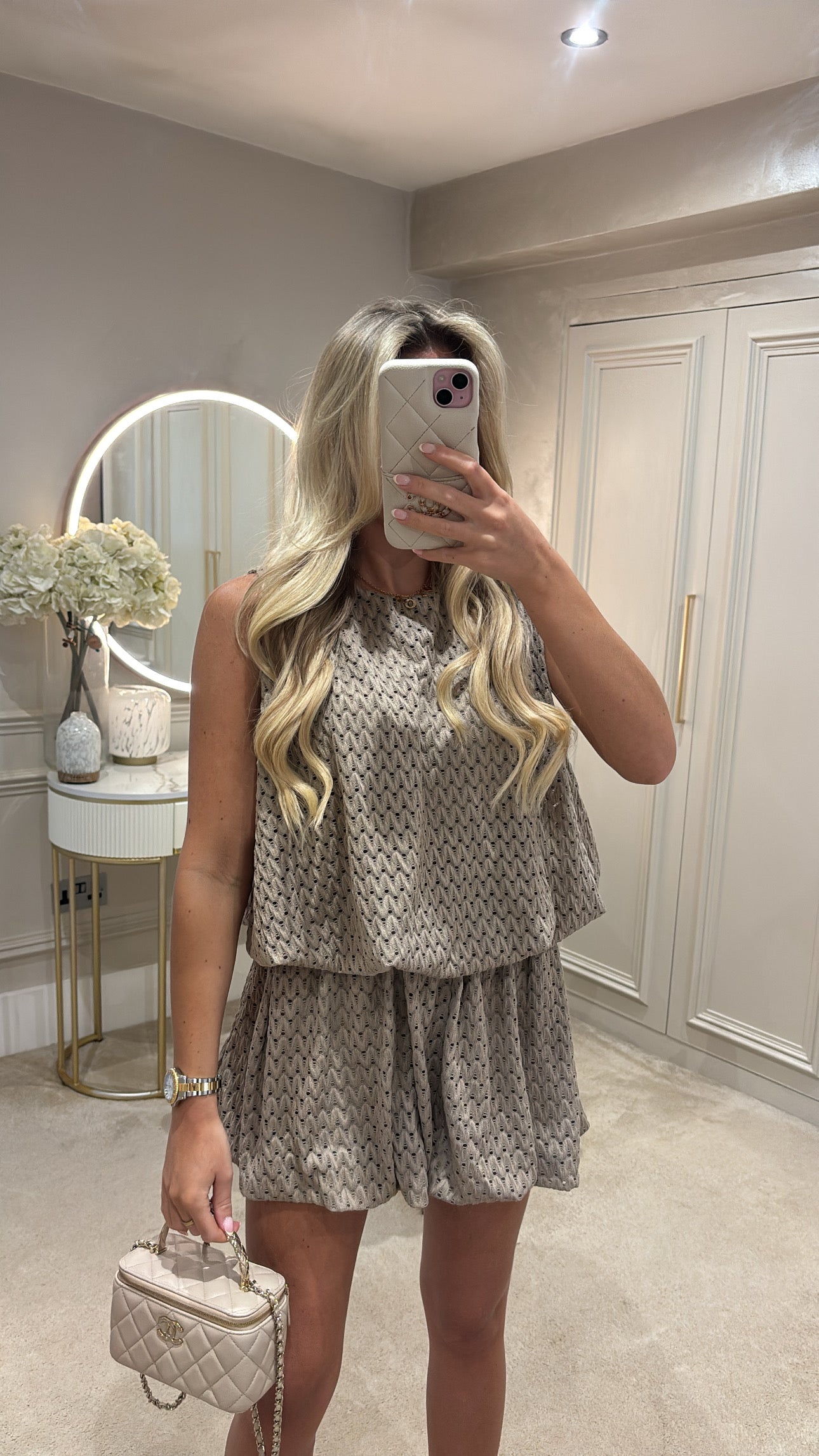 Puff ball short co-ord